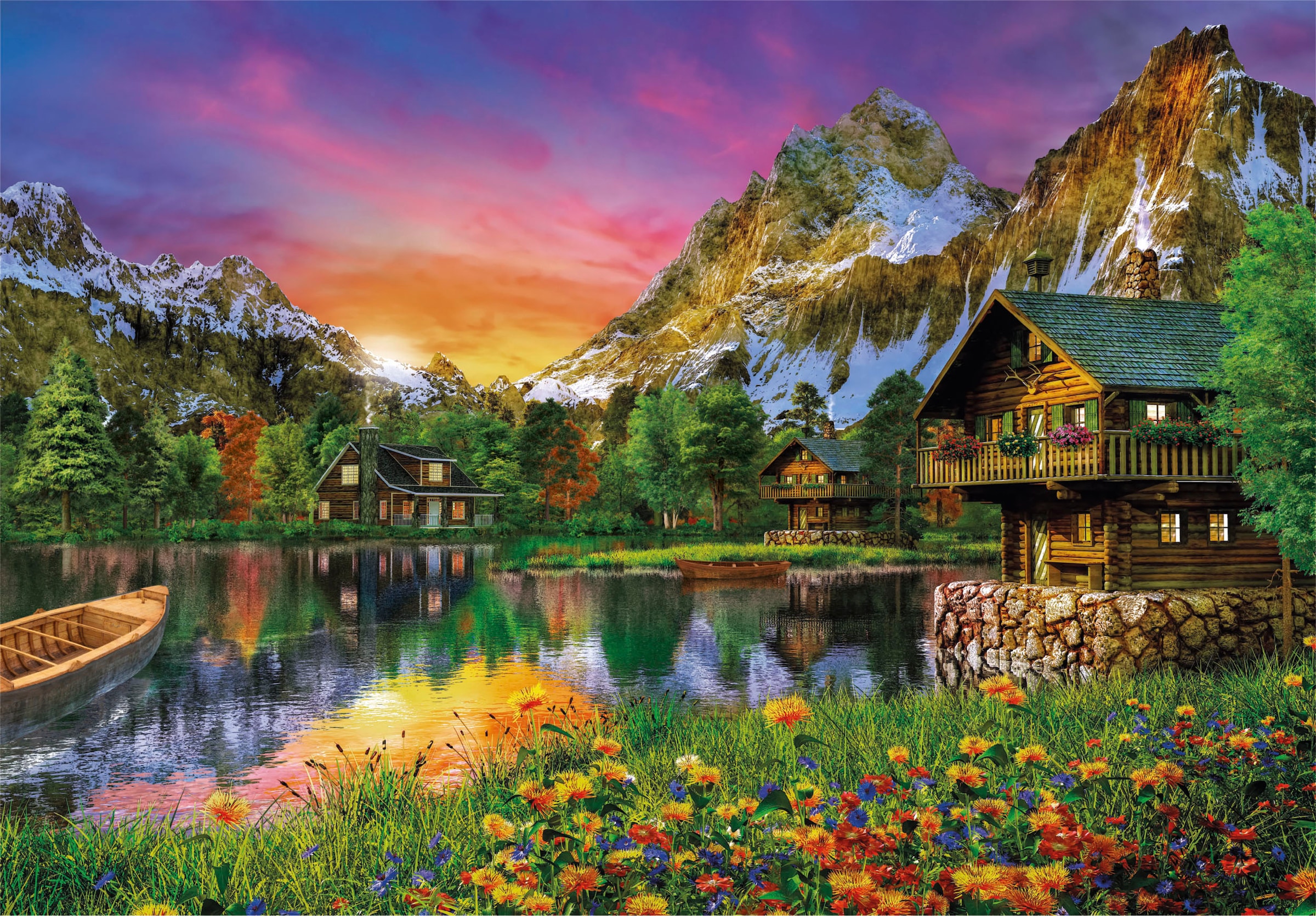 Clementoni® Puzzle »High Quality Collection, See in den Alpen«, Made in Europe