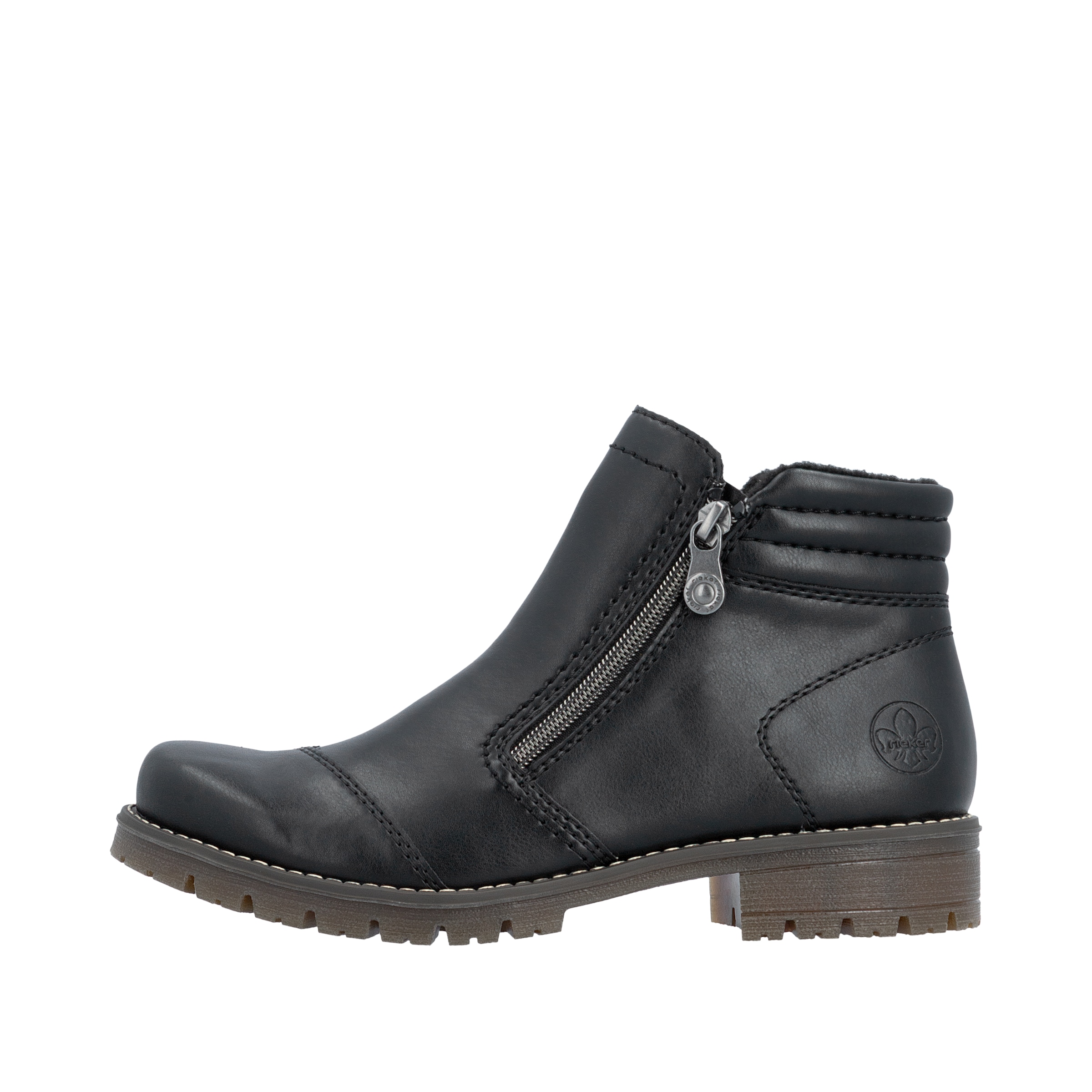 Rieker Stiefelette  Klassik-Boots, Casual-Stiefelette mit zwei Reißverschlüssen