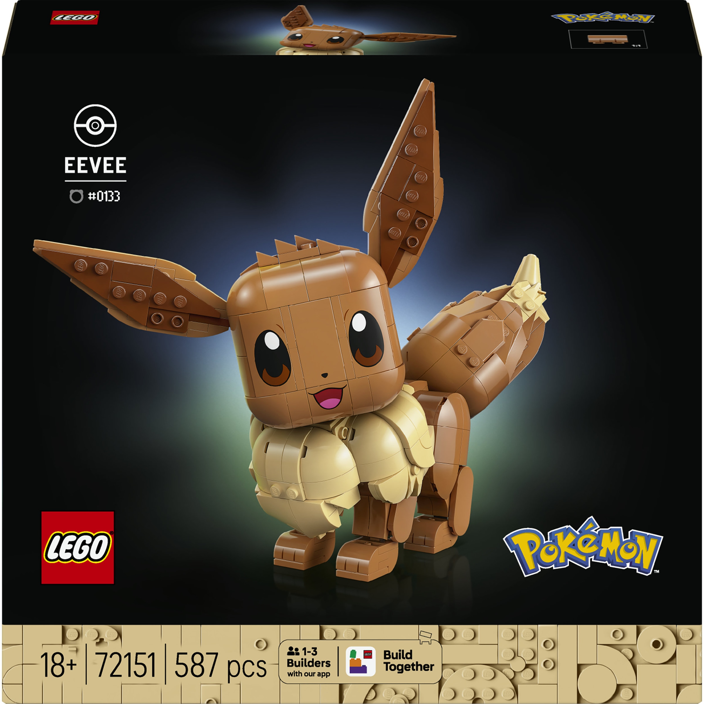 LEGO® Konstruktionsspielsteine »Evoli (72151), LEGO Pokémon«