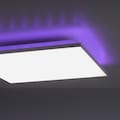 my home LED Deckenleuchte »Floki«, LED-Modul, 1 St., Warmweiß, Rahmenlose Deckenlampe weiß L 45 x B 45 cm, LED Panel, Deckenpanel mit Farbtemperatursteuerung CCT und RGB Backlight, dimmbar, Memory-Funktion