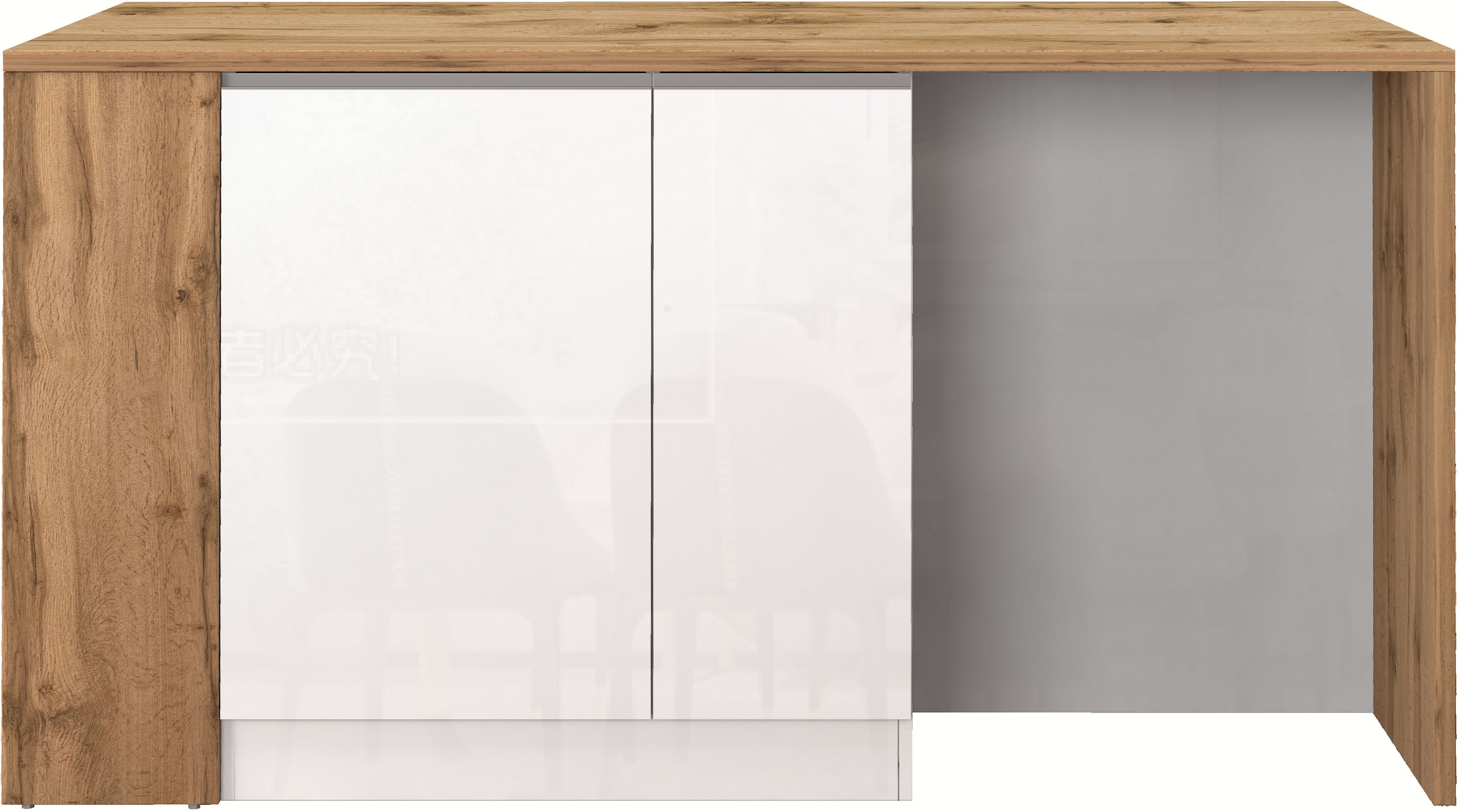 KOCHSTATION Kücheninsel »KS-Sole, Kochinsel, Küchenarbeitsblock, Arbeitsinsel, Made in Italy«, Breite 167,5 cm, 2 Apothekerauszüge, 2 Essplätze, 1 offenes Regal