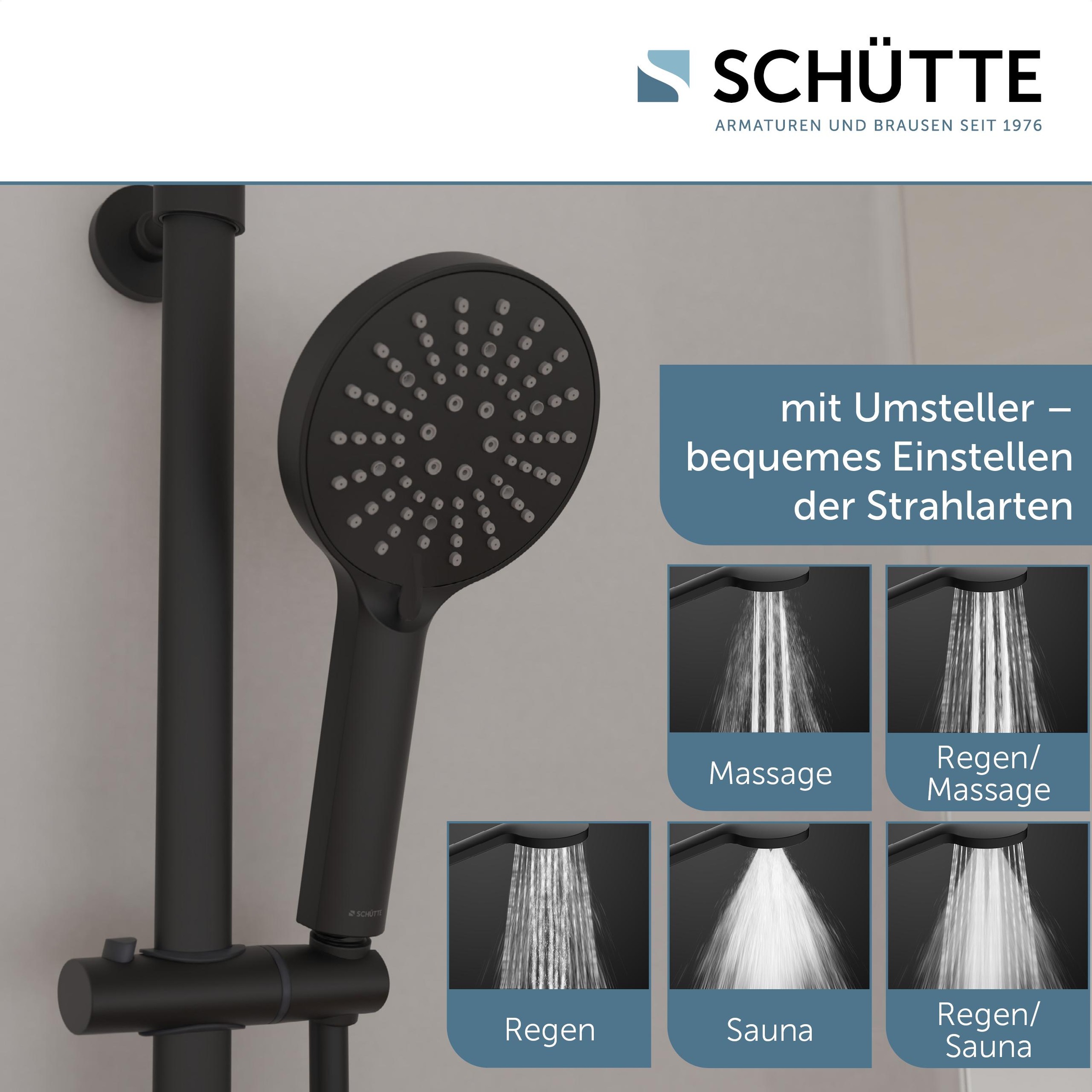 Schütte Duschsäule »MADURA FRESH«, inkl. Wasserspardichtung, Sicherheitssperre, Antikalk, höhenverstellb.