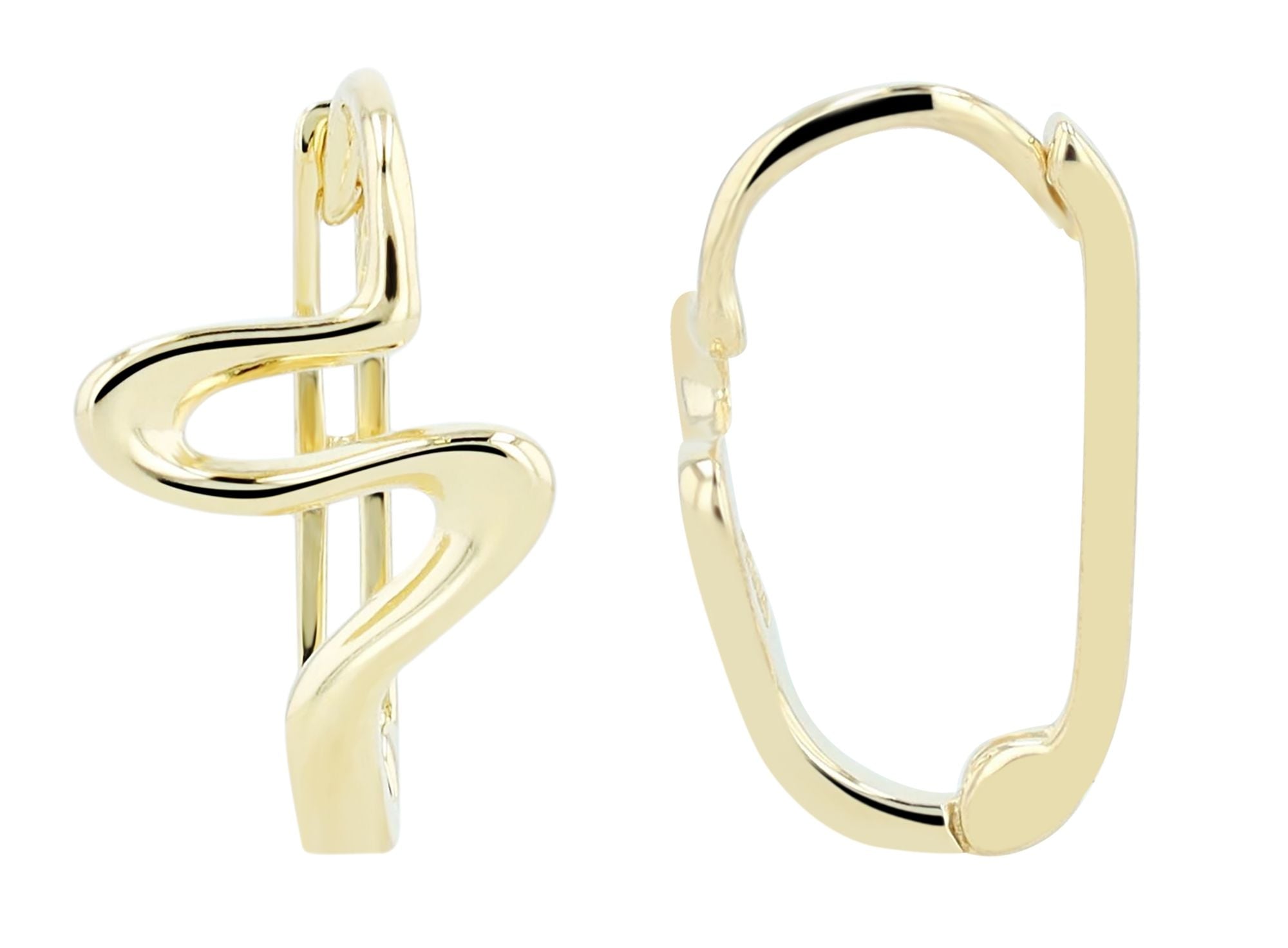 Adelia´s Paar Creolen »Damen Ohrringe ¿ Klappcreole aus 925 Silber«