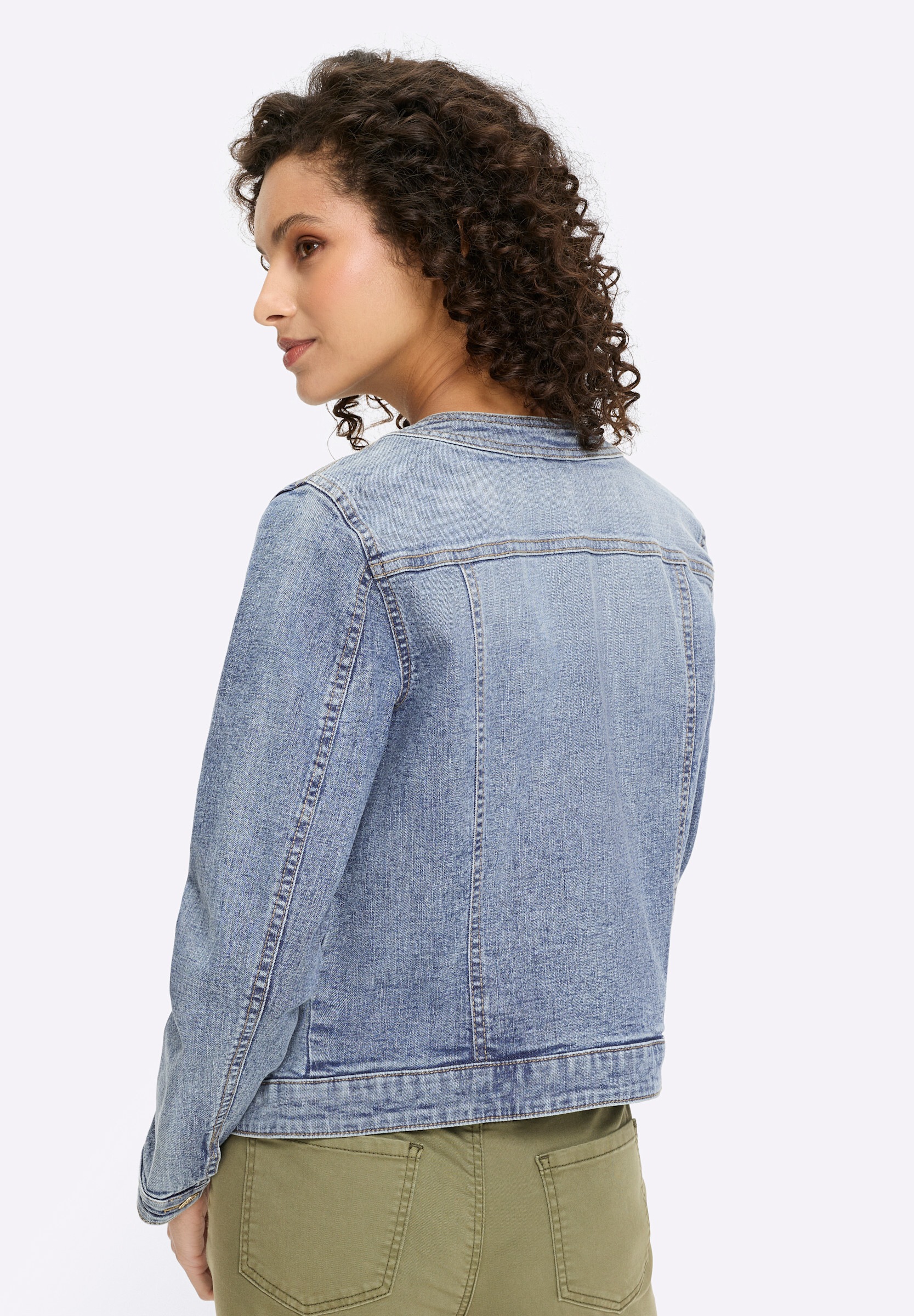 heine Jeansblazer »Jeans-Jacke Jeansjacke in verschlussloser Form«