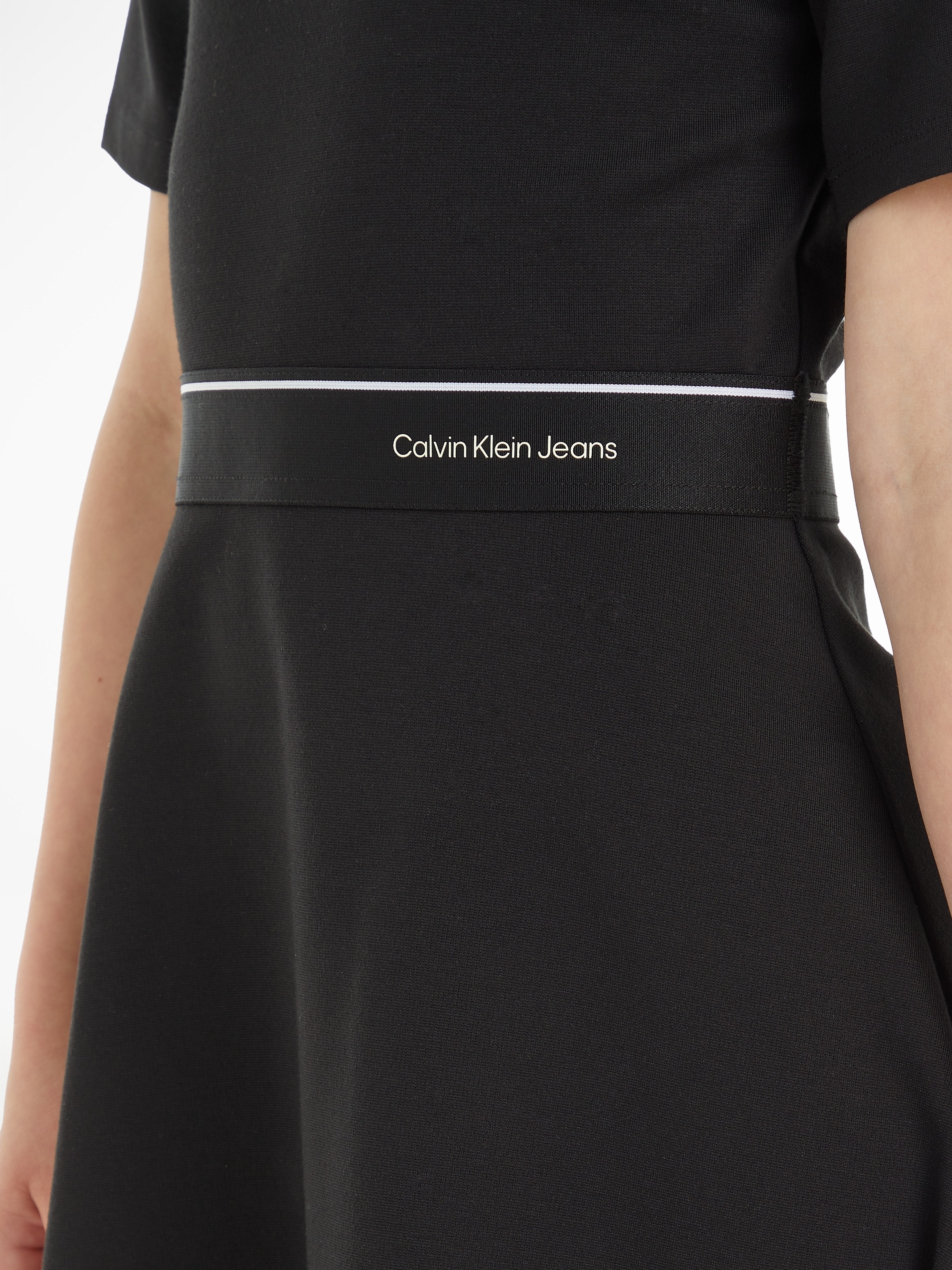 Calvin Klein Jeans Blusenkleid »PUNTO LOGO TAPE SS DRESS«, für Kinder bis 16 Jahre