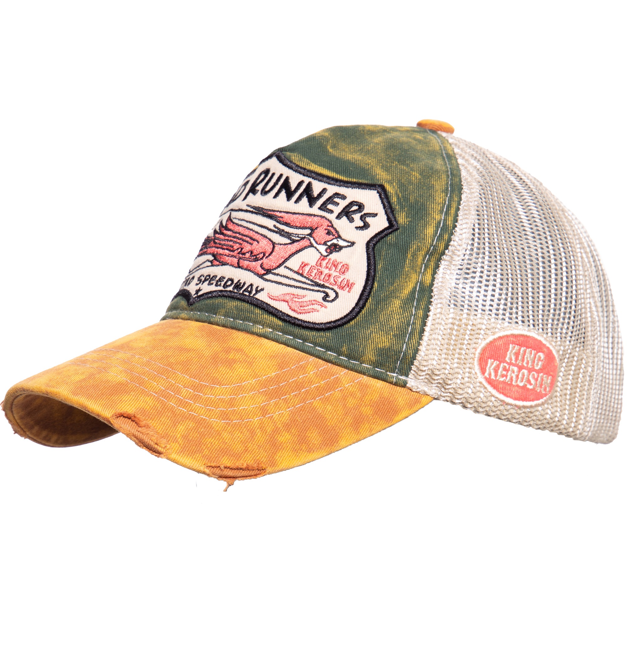KingKerosin Trucker Cap »Road Runners«, im Used-Look
