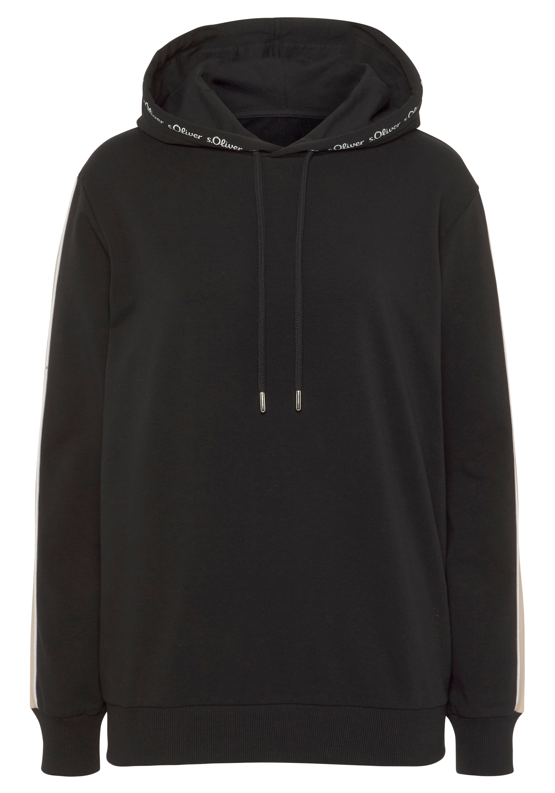 s.Oliver Hoodie »- Kapuzensweatshirt- Loungesweatshirt«, mit Kontrast Einsätzen, Loungewear