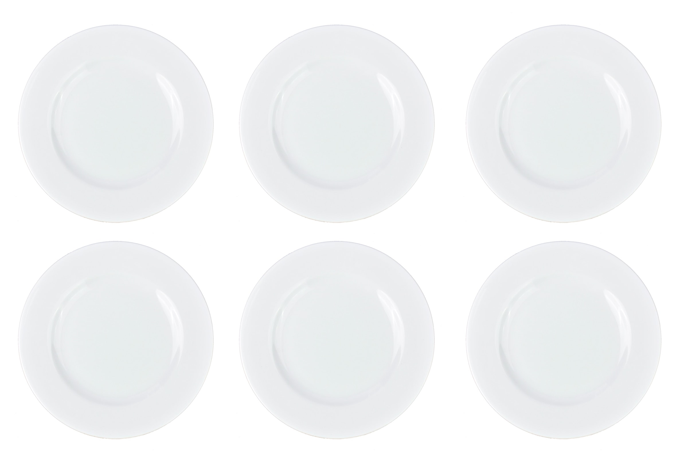 Retsch Arzberg Frühstücksteller »HEIKE WEISS, Dessert- & Kuchenteller 21 cm, Set 6-tlg, Porzellan« perfekt für Frühstück, Kaffee, Abendessen, spülmaschinenfest