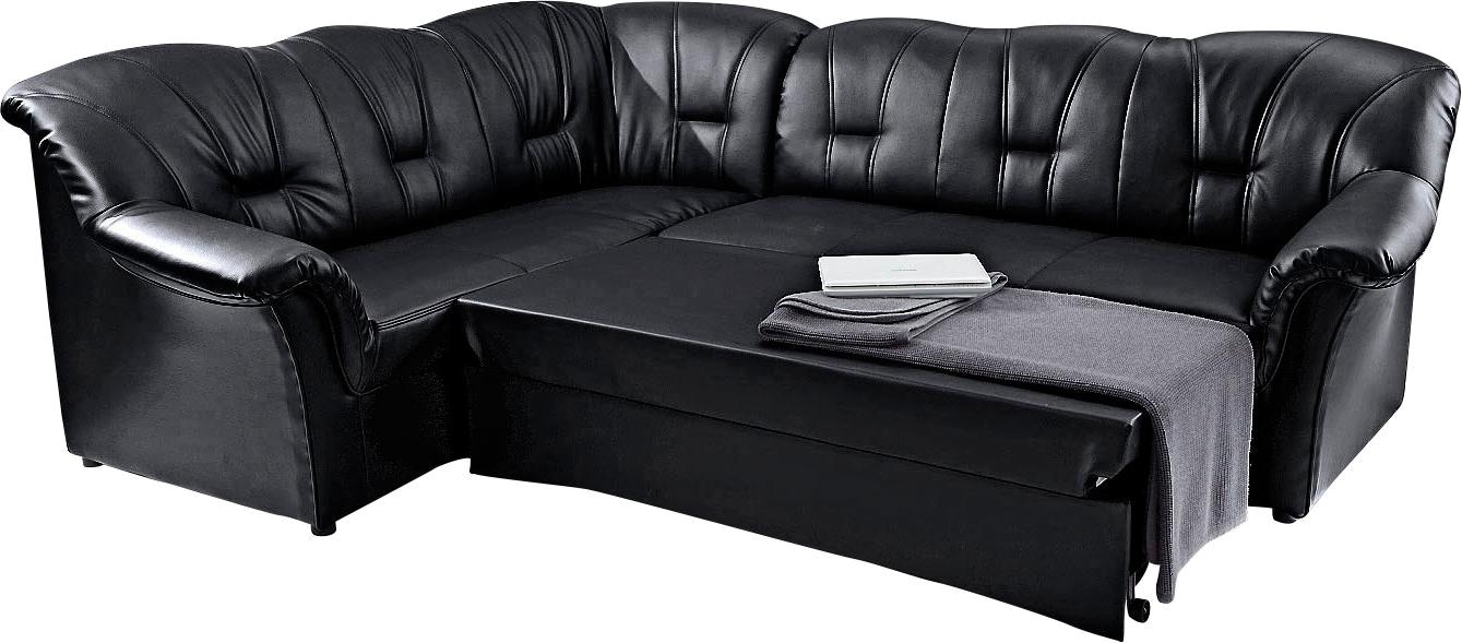 DOMO collection Ecksofa »Papenburg B/T/H: 242/190/84 cm L-Form«, wahlweise mit Bettfunktion, Langer Schenkel links oder rechts
