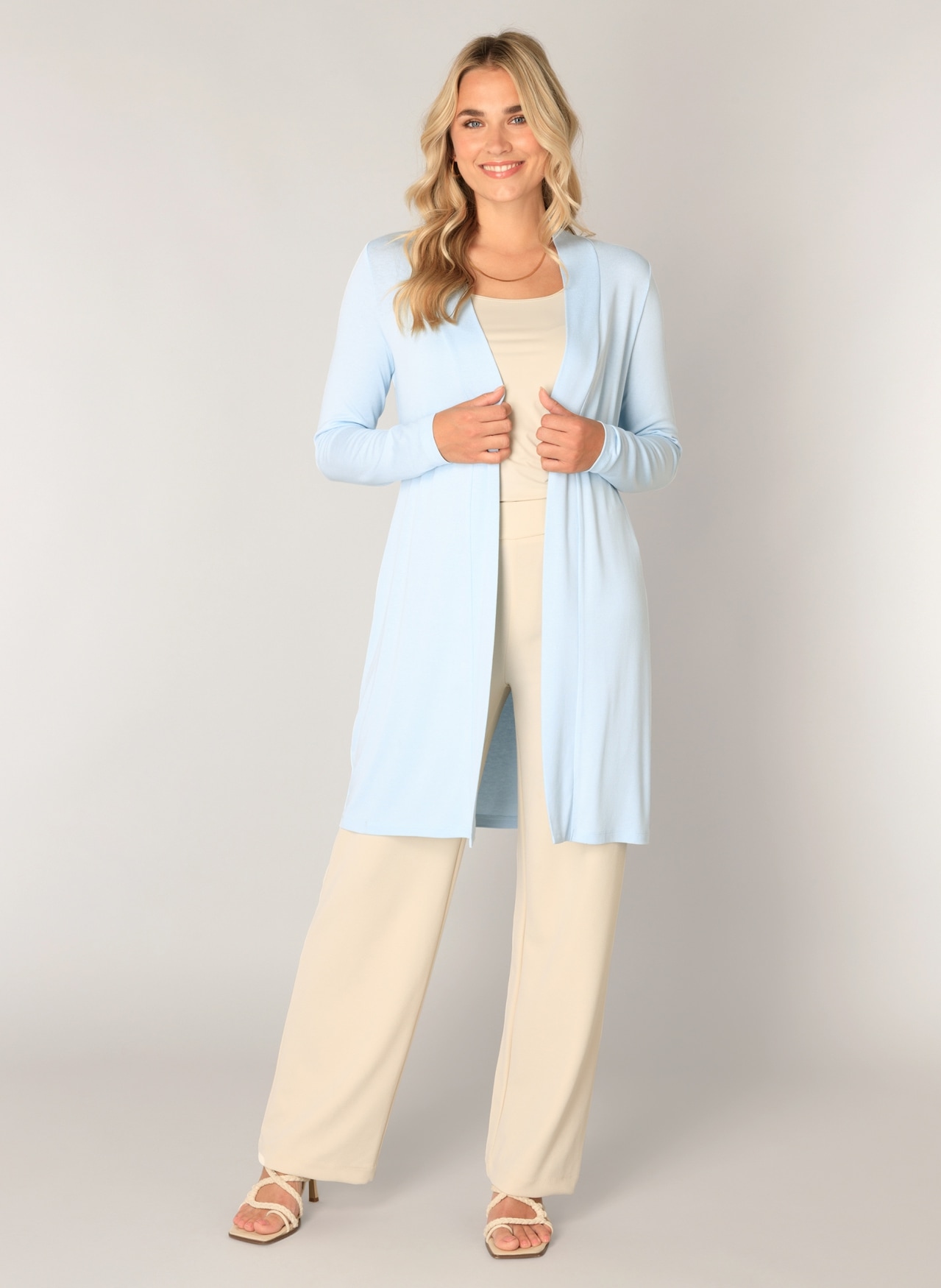 Base Level Longstrickjacke »Yayla long« ohne Verschluss