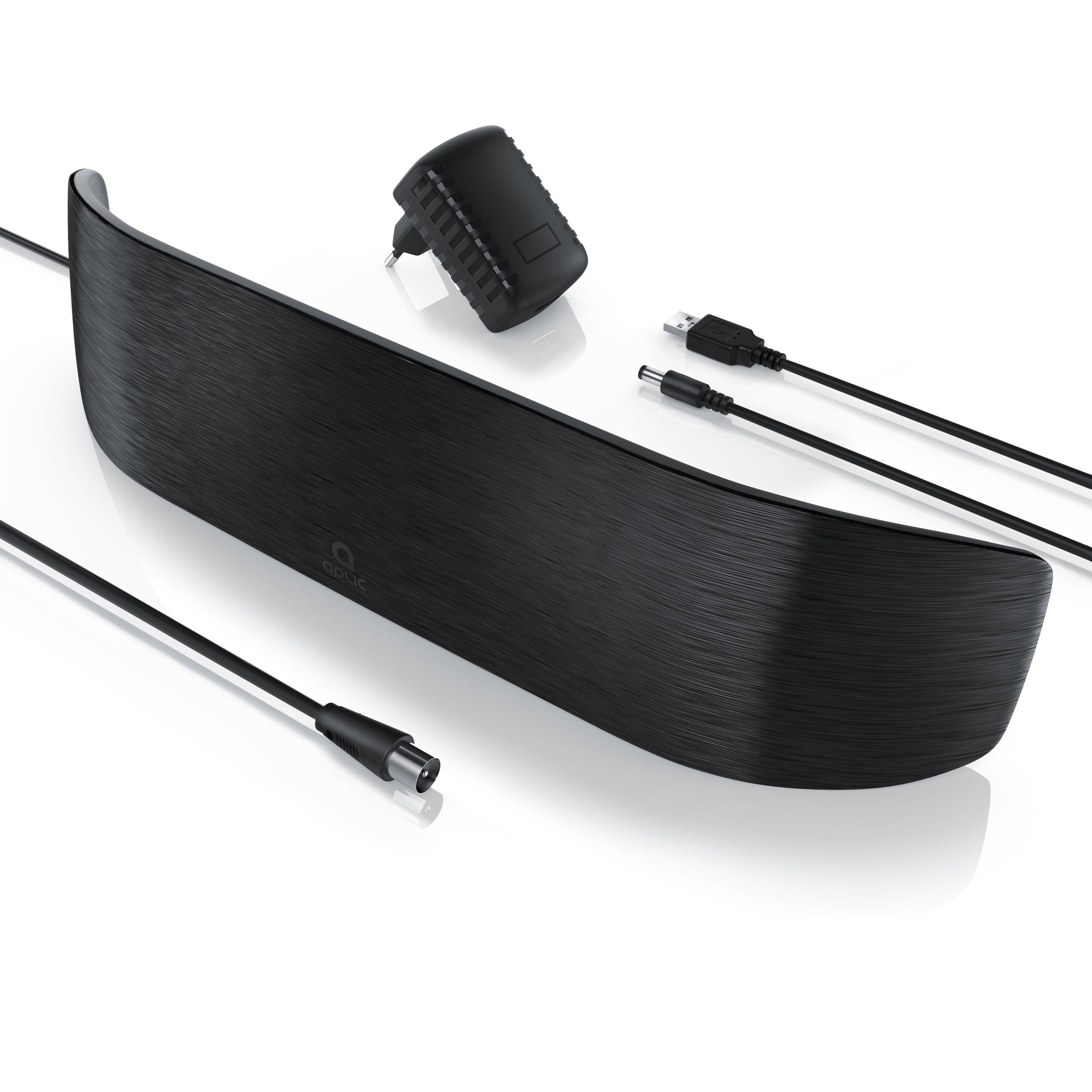 digitale aktive DVB-T2 HD Antenne mit Netzteil »Signalverstärkung...