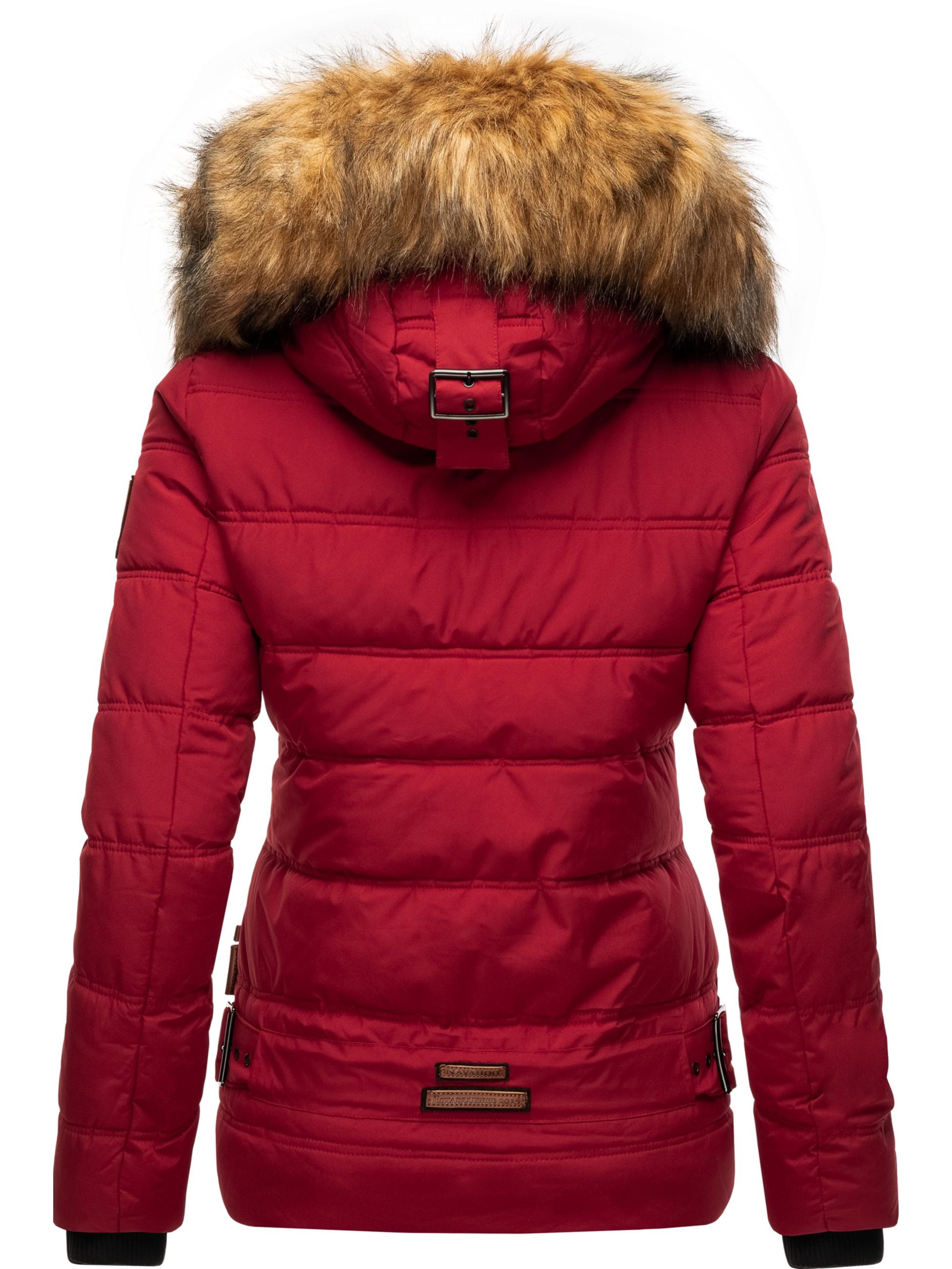 Navahoo Winterjacke »Winterjacke Zoja«, mit Kapuze, stylische Steppjacke mit Kunstpelz Kapuze