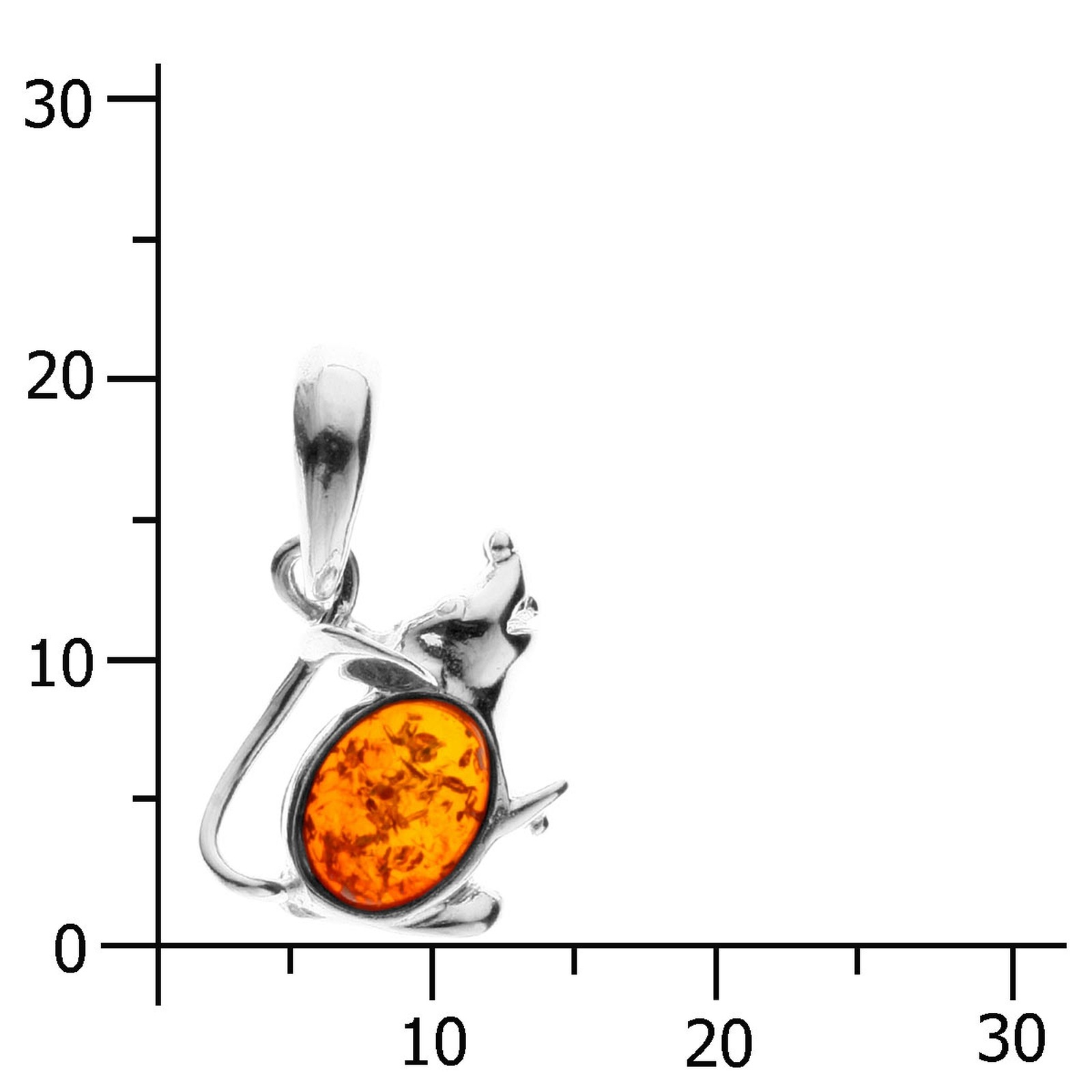 OSTSEE-SCHMUCK Kettenanhänger »- Mäuschen - Silber 925/000 - Bernstein«