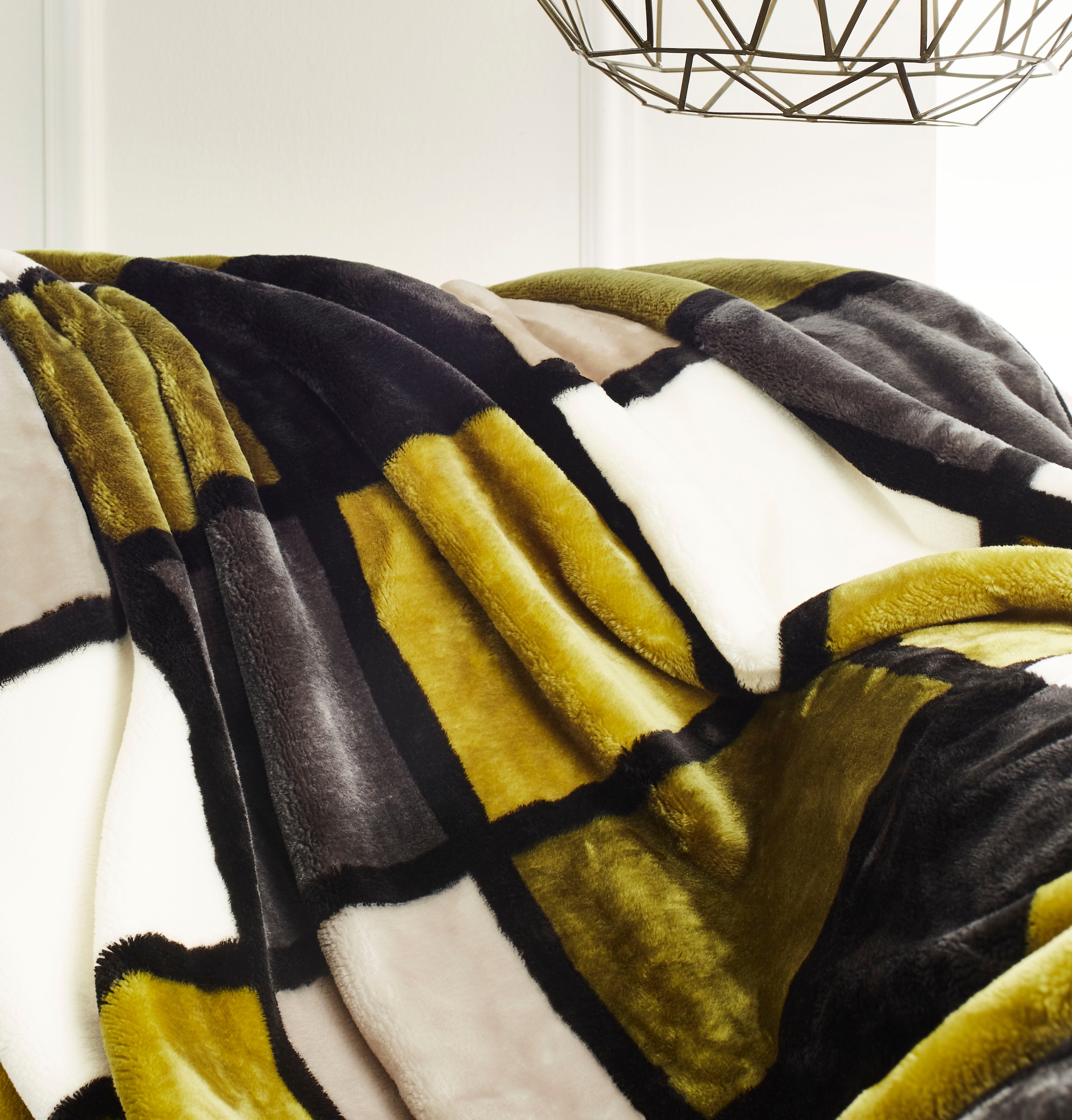 Gözze Wohndecke »Antigua« mit modernem Karo, Kuscheldecke, 150x200 cm