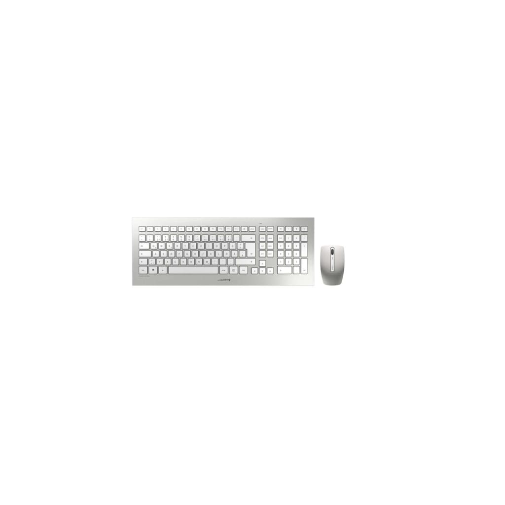 Cherry Tastatur »DW 8000 Kabelloses Desktopset, Weiß/Silber, USB«