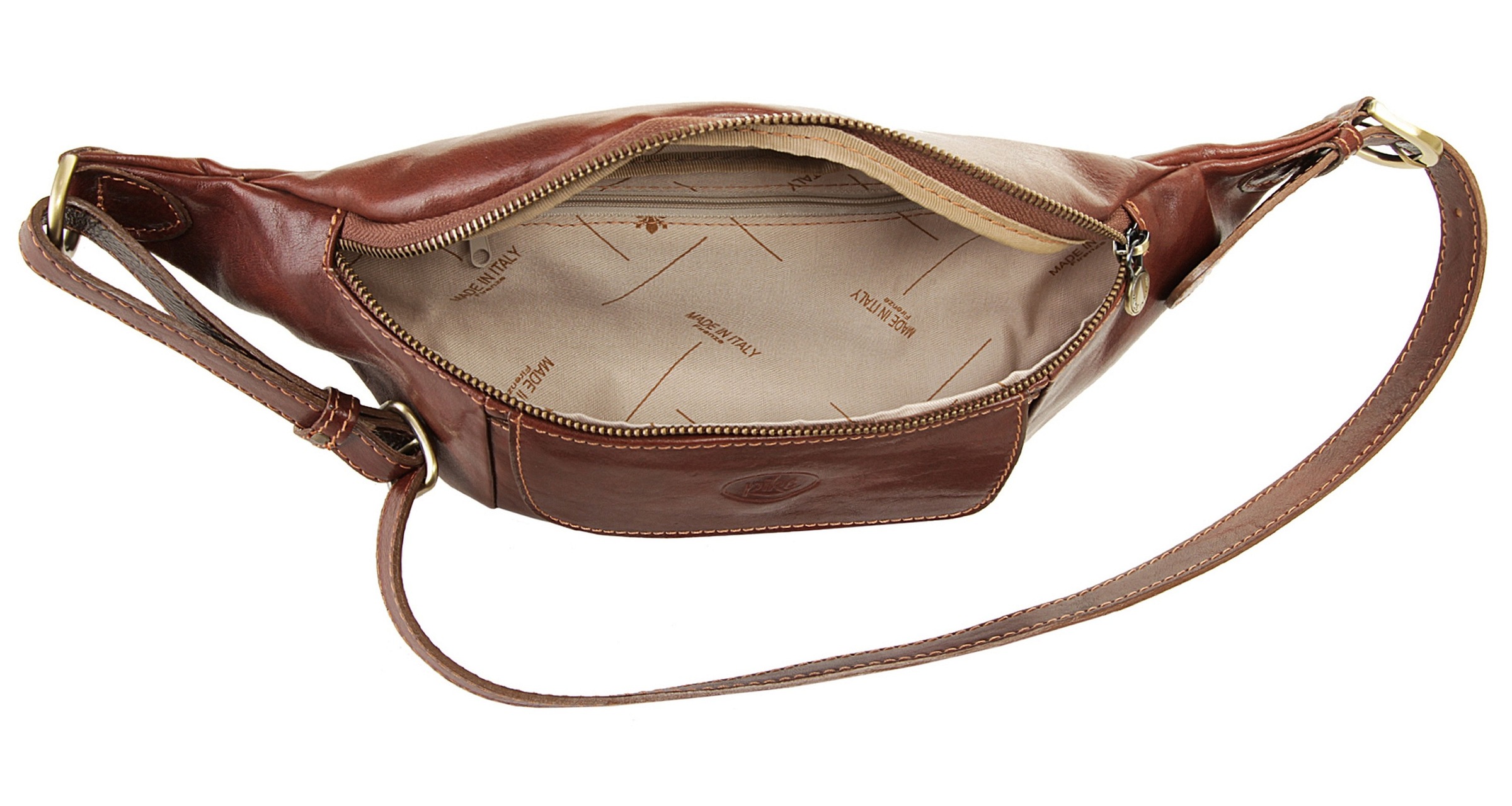 Piké Gürteltasche, echt Leder, Made in Italy