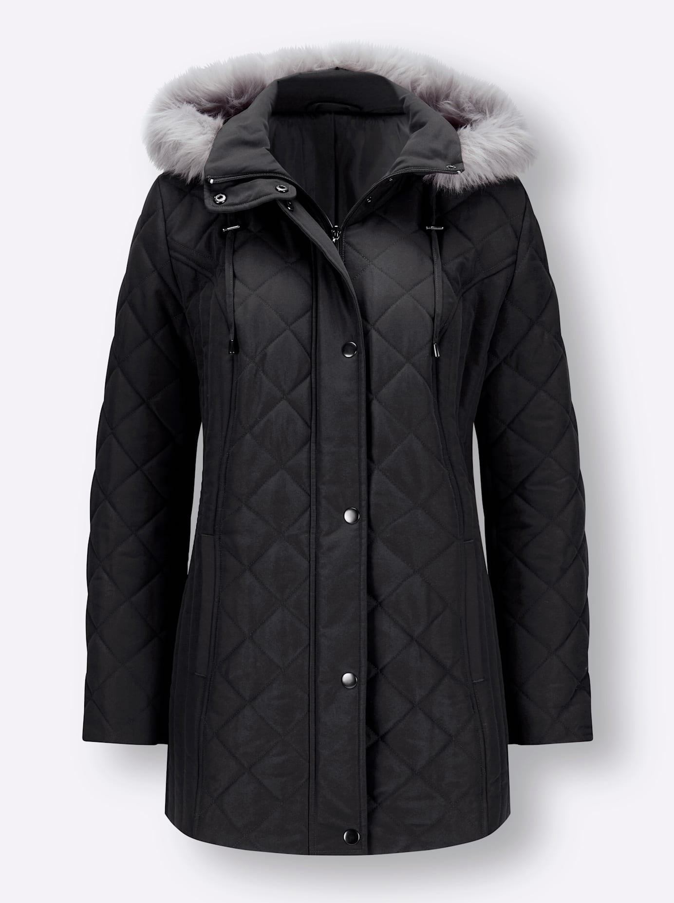 Classic Basics Steppjacke, mit Kapuze