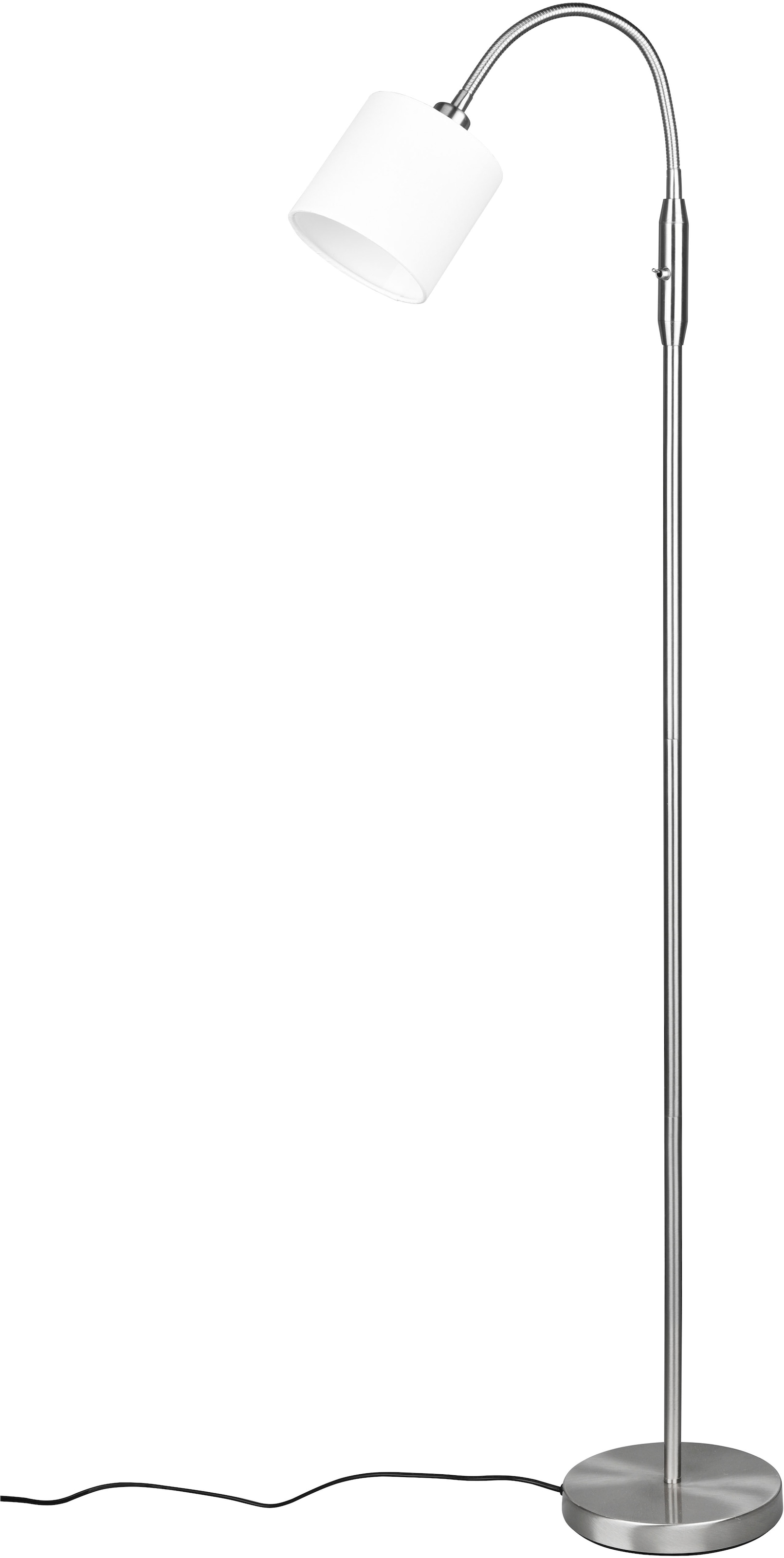 REALITY Leuchten Stehlampe »Tommy, Bogenleuchte 1-flammig, exkl 1x E14 max 40W, mit Kippschalter« E14 1 Stk. warmweiß - kaltweiß Leseleuchte Stehleuchte Wohnzimmer Höhe 130cm, Arm verstellbar