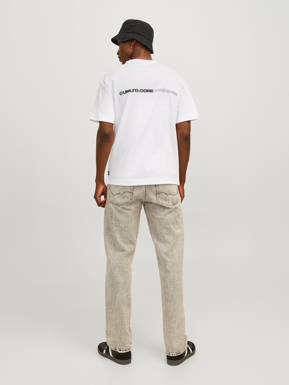 Jack & Jones Rundhalsshirt »JCOAERO PRINT TEE SS CREW NECK NOOS«