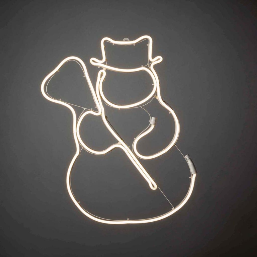 KONSTSMIDE LED Dekofigur »Schlauchsilhouette Schneemann«, 1 St., Warmweiß, 288 warm weiße Dioden