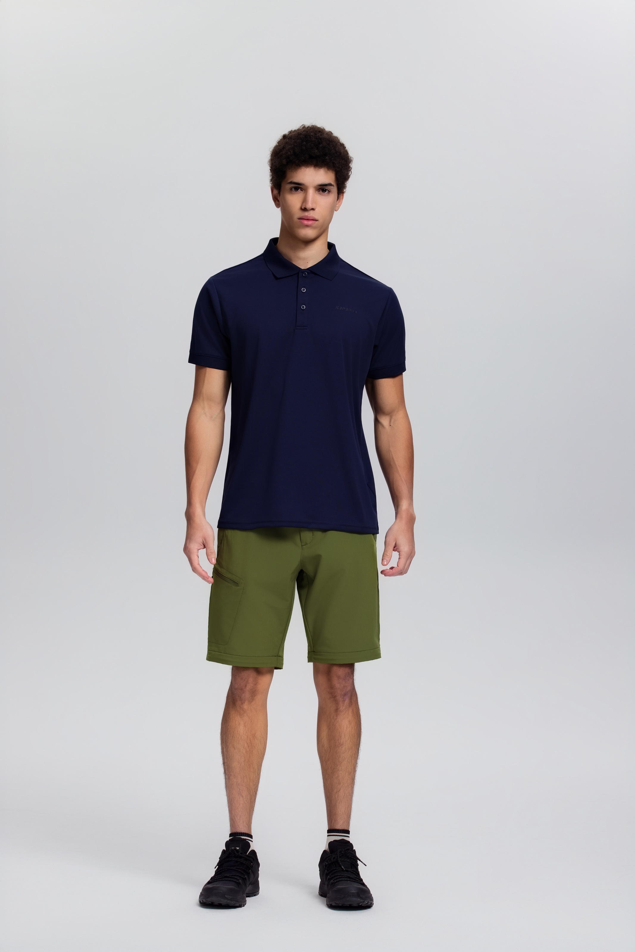Icepeak Poloshirt »H POLOSHIRT BELLMONT« Kurzarm-Ausführung, mit Polokragen und Knopfleiste, unifarben