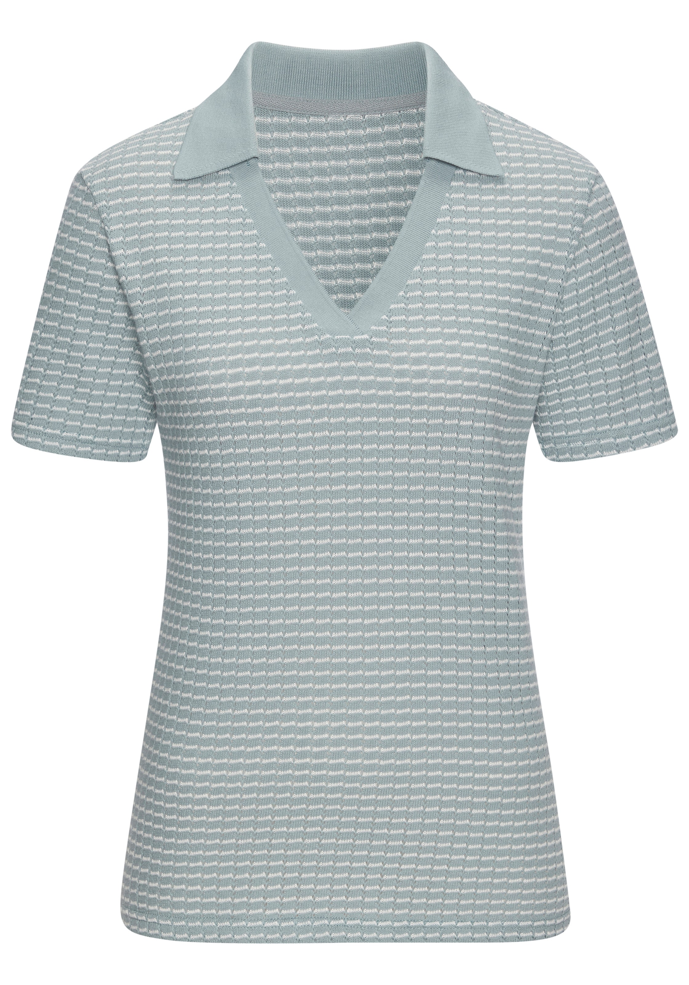 Vivance Poloshirt »aus strukturierter Strickqualität« schöne Strick-Qualität