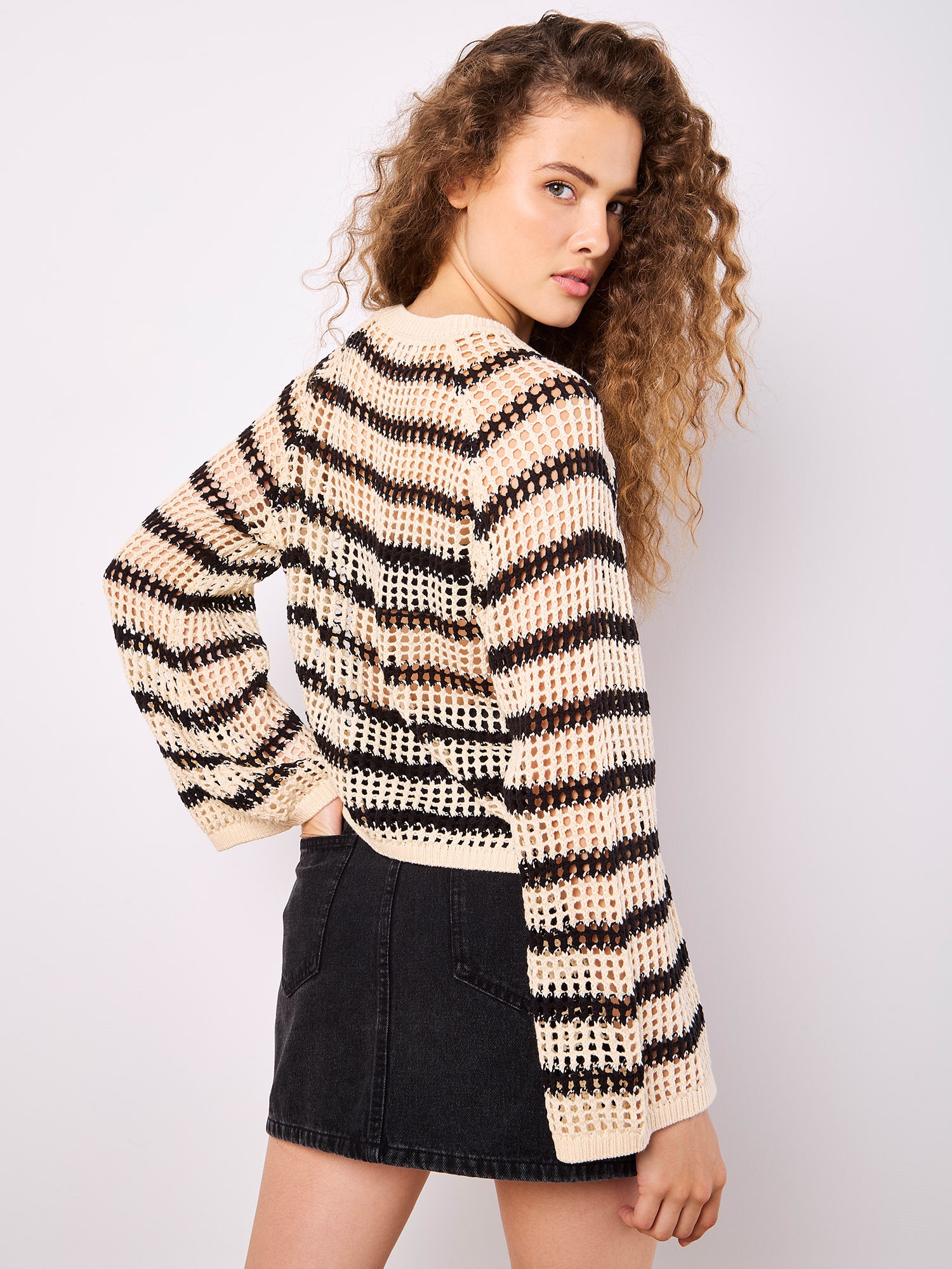 Apricot Strickpullover »Pullover« in Lochstrickerei