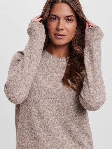 Vero Moda Strickkleid »VMDOFFY LS O-NECK DRESS GA NOOS«