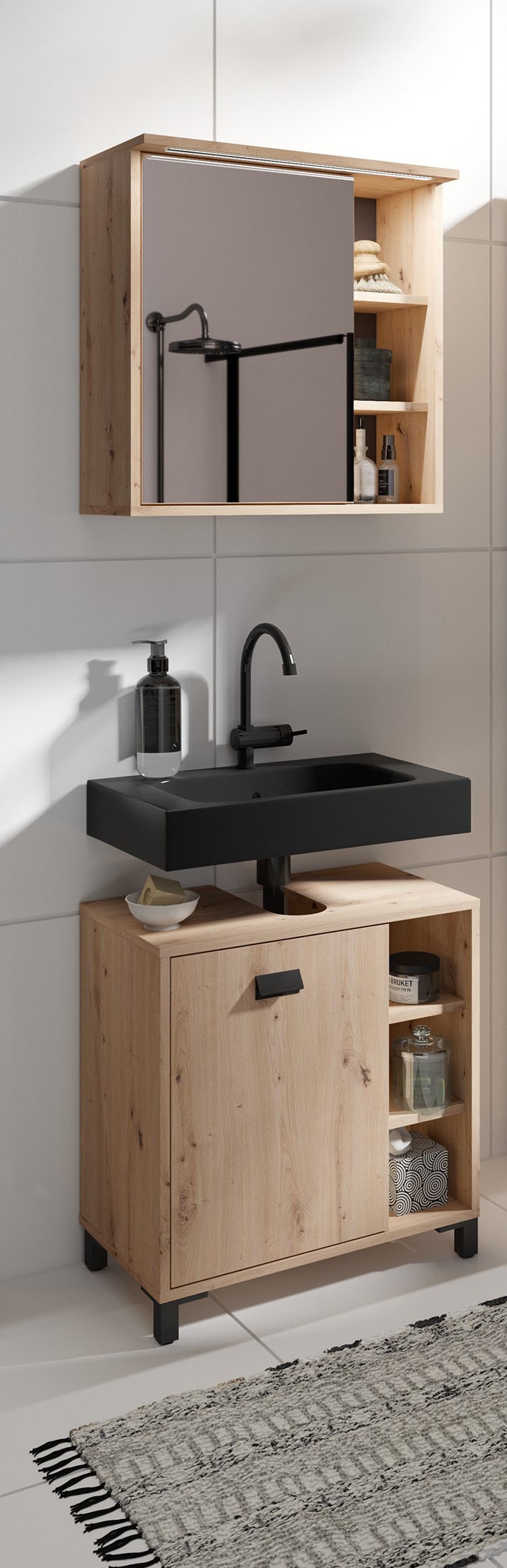 Homexperts Badmöbel-Set »Wanda«, (Set, 2 St.)