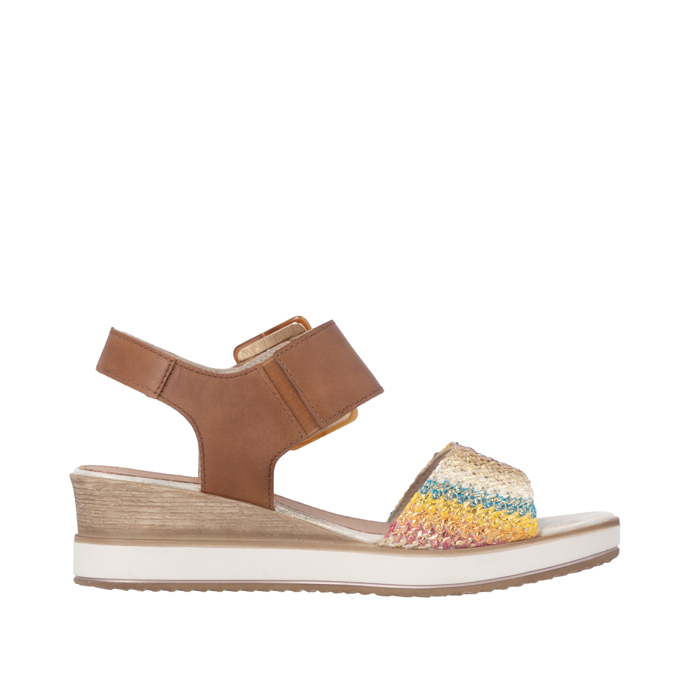 Remonte Sandalette »ELLE-Collection«  Sommerschuh, Sandale, Bequemschuh mit Klett unter der Zierschnalle