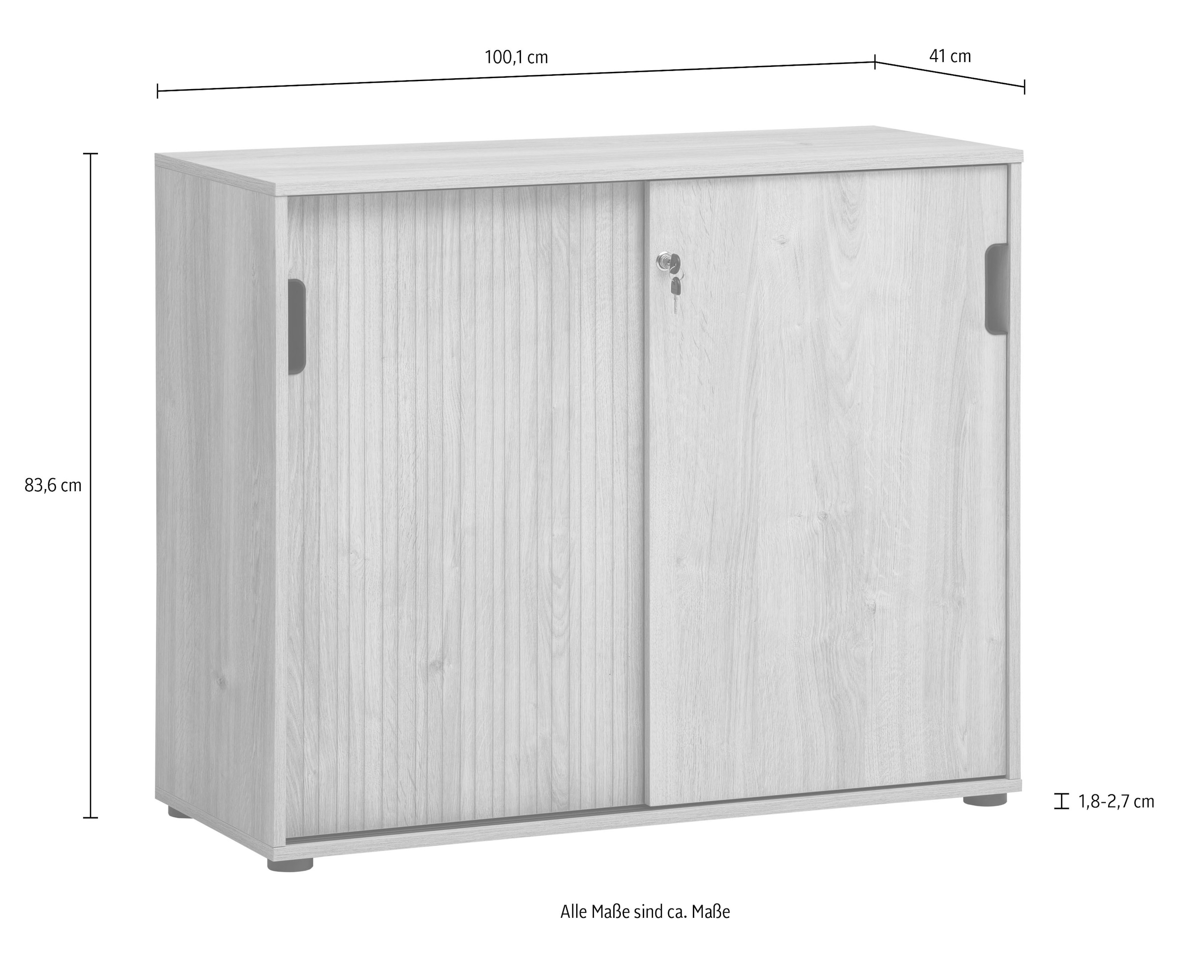 Schildmeyer Schiebetürenschrank »Emmik, Breite 100,1 cm, Türen abschließbar«, Made in Germany