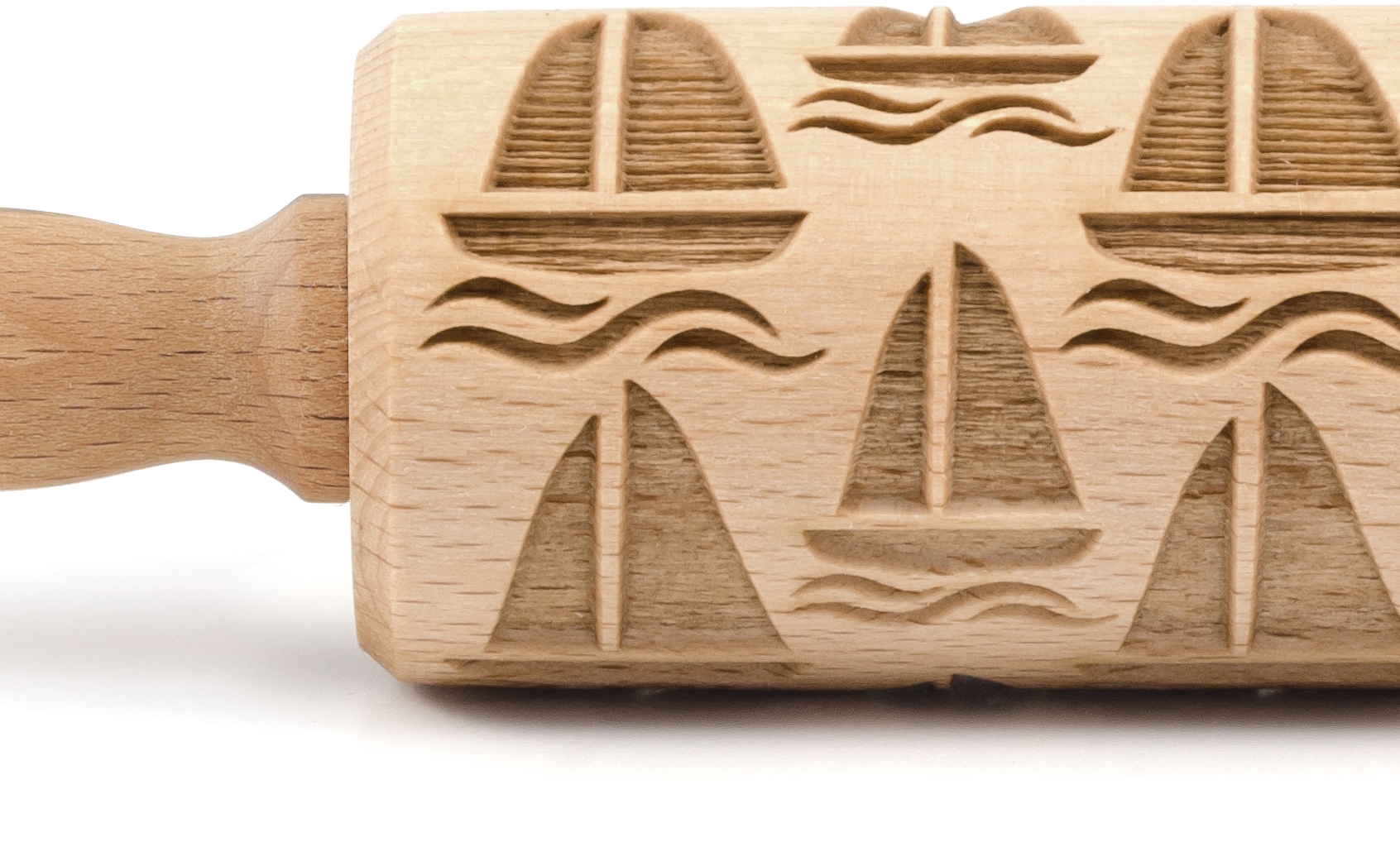 folkroll Teigroller »3D-Motiv-Teigrolle« Boot