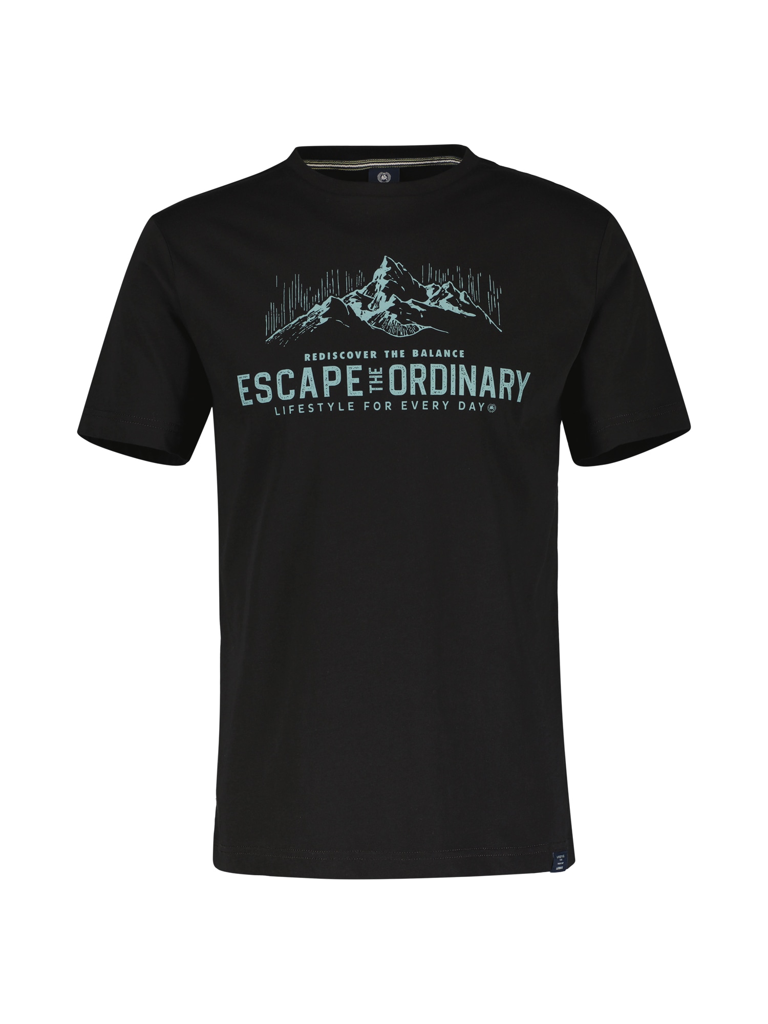 LERROS T-Shirt »LERROS T-Shirt mit Outdoorprint und Rundhalsauschnitt«