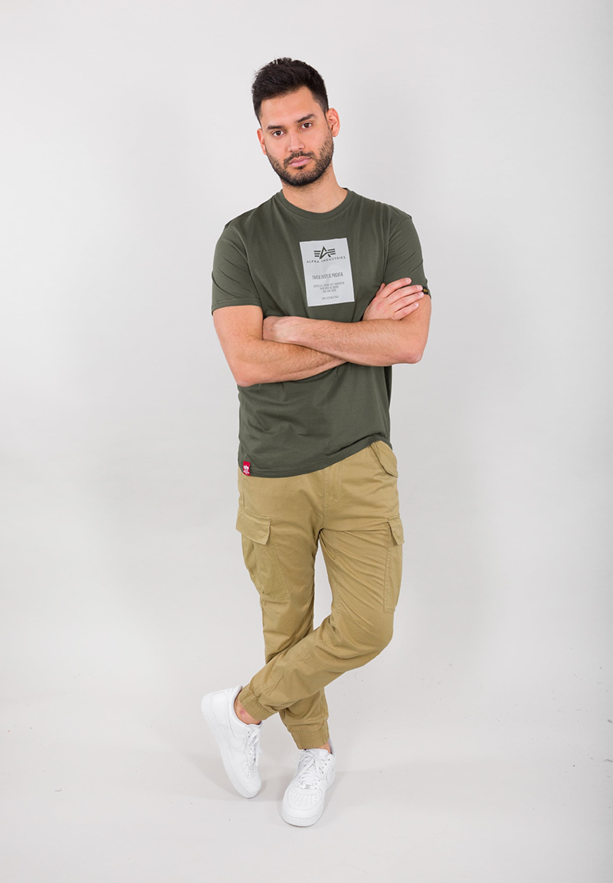 Alpha Industries T-Shirt »Alpha Industries Men - T-Shirts Reflective Label T-Shirt«