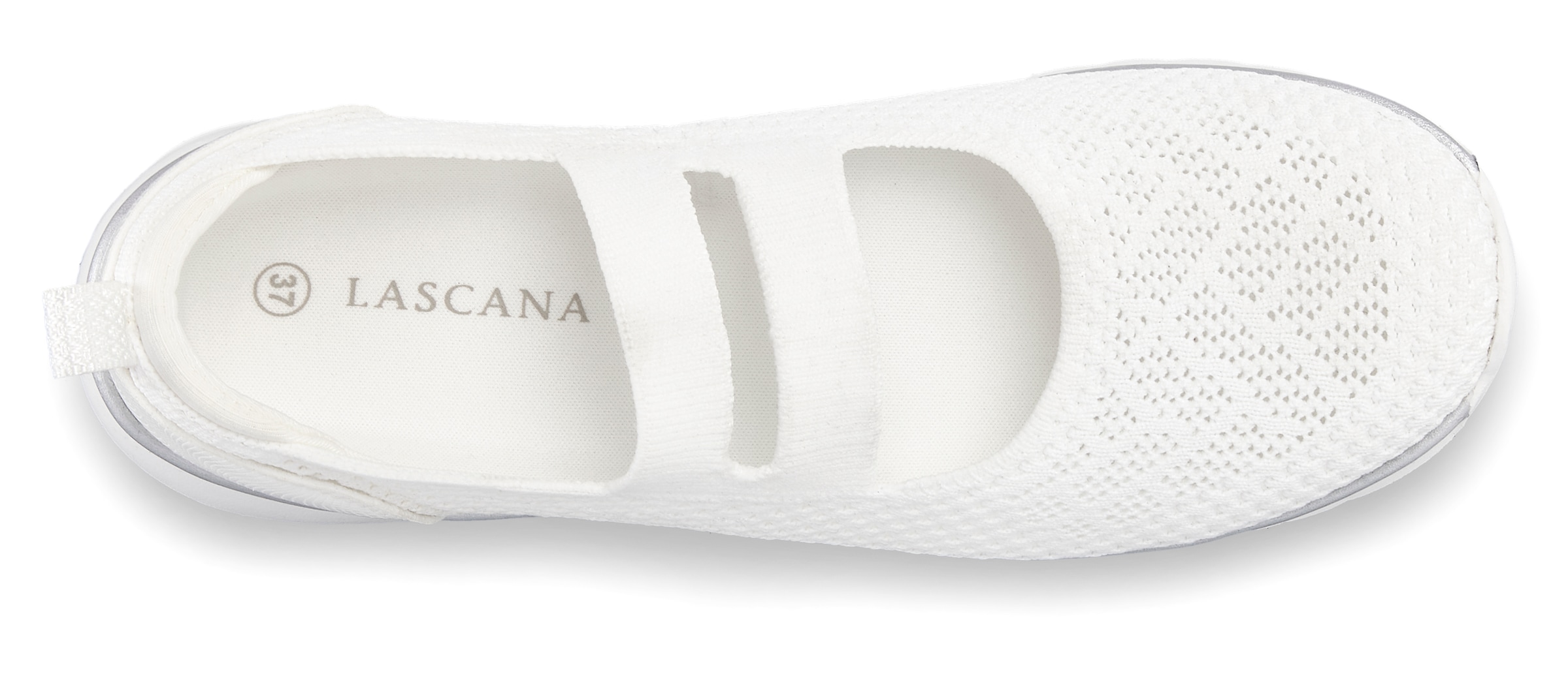 LASCANA Slipper »Riemchenballerina, Slip-On-Sneaker, Freizeitschuh«  Ballerina, Halbschuhe zum Reinschlüpfen VEGAN