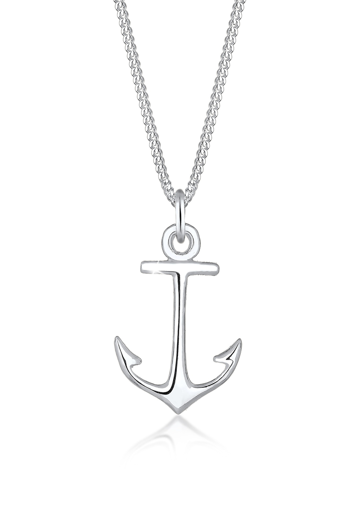 Elli Collierkettchen »Panzerkette Anker Anhänger Maritim Sea 925 Silber«
