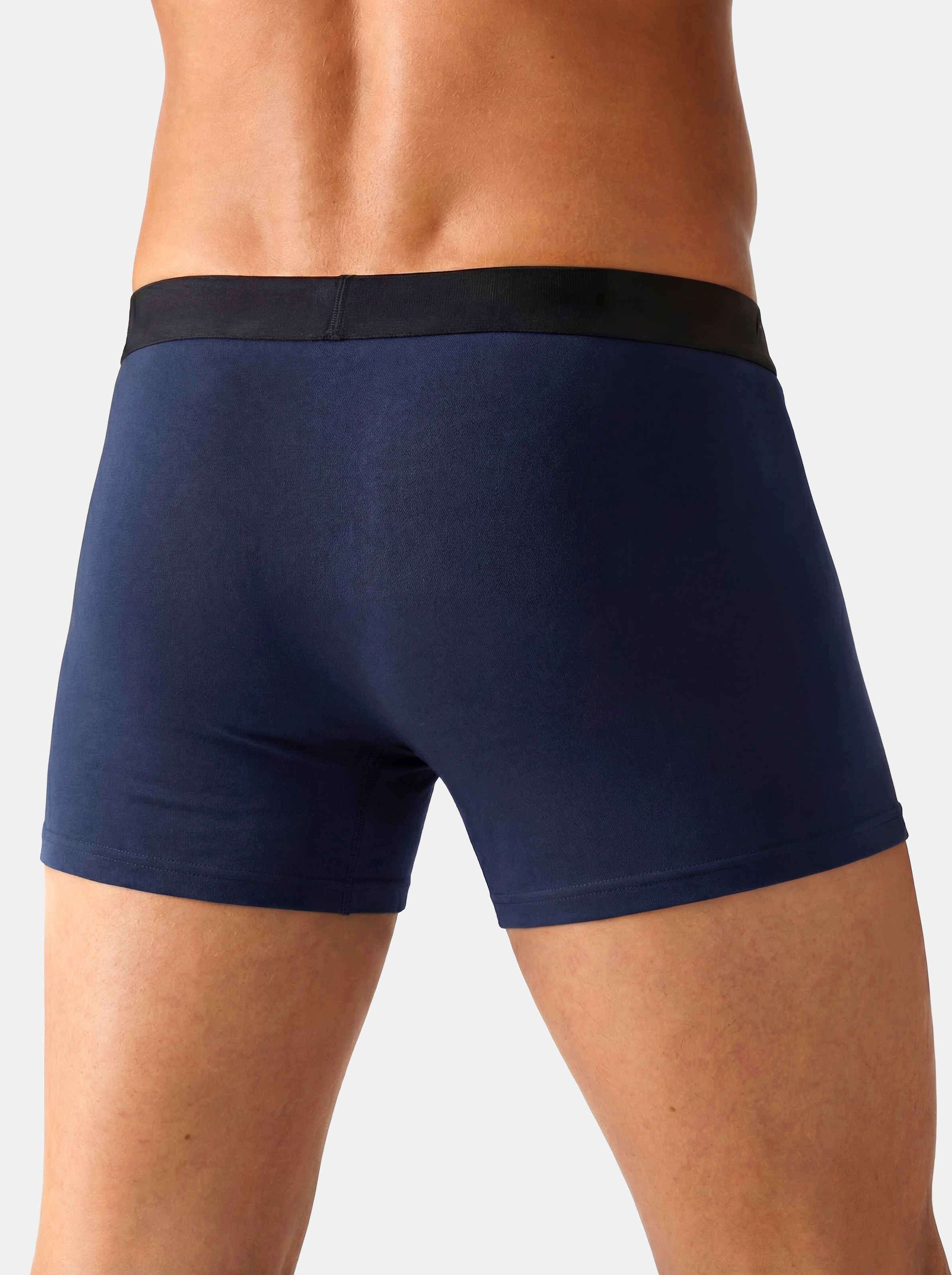 John Devin Boxer »Boxershorts für Herren« Packung, 5 Stk. mit schönem Schriftzug im Bund, Jersey-Material, unifarben