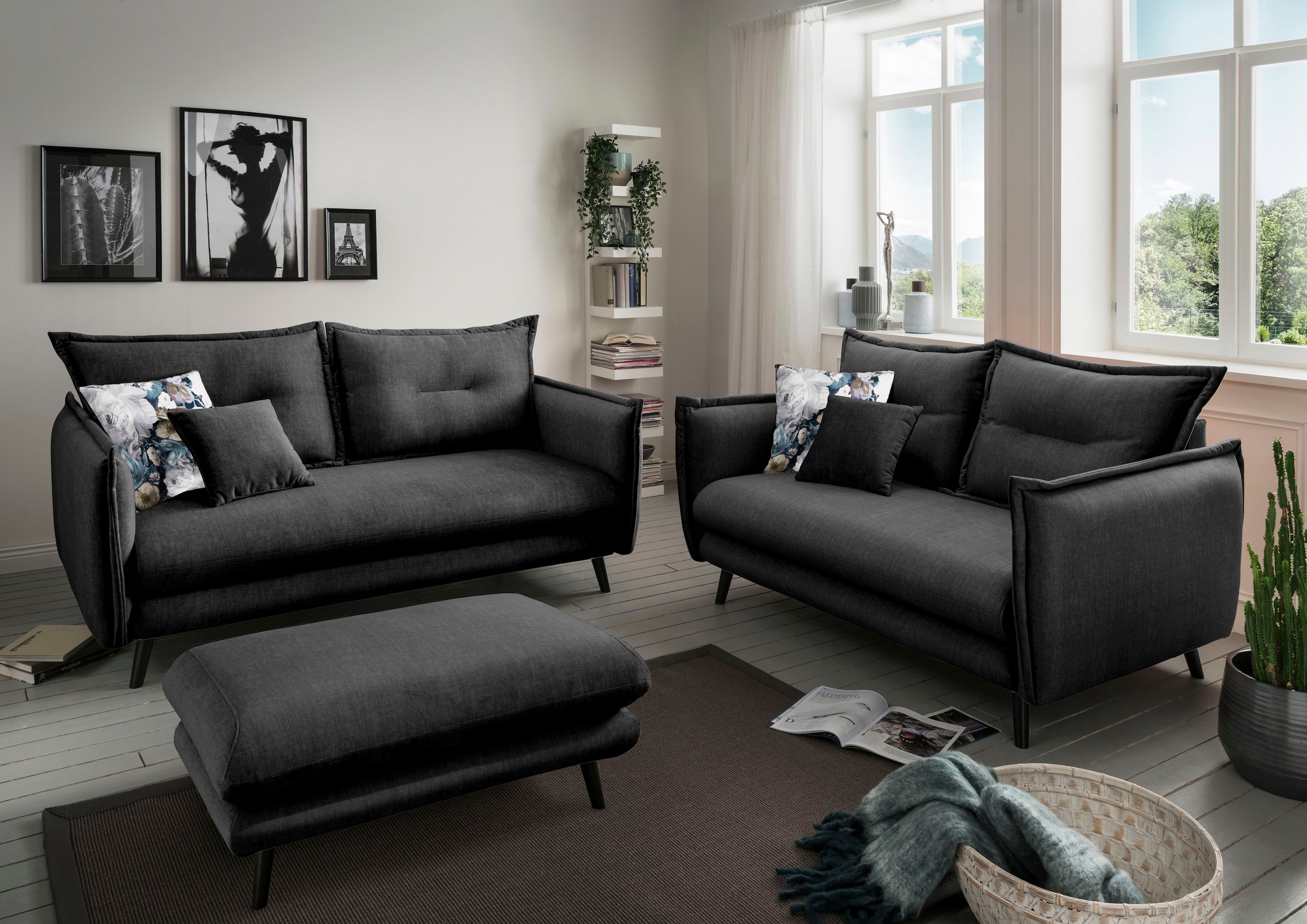 Home affaire Polsterhocker »Lazio« passende Polsterecke erhältlich, 