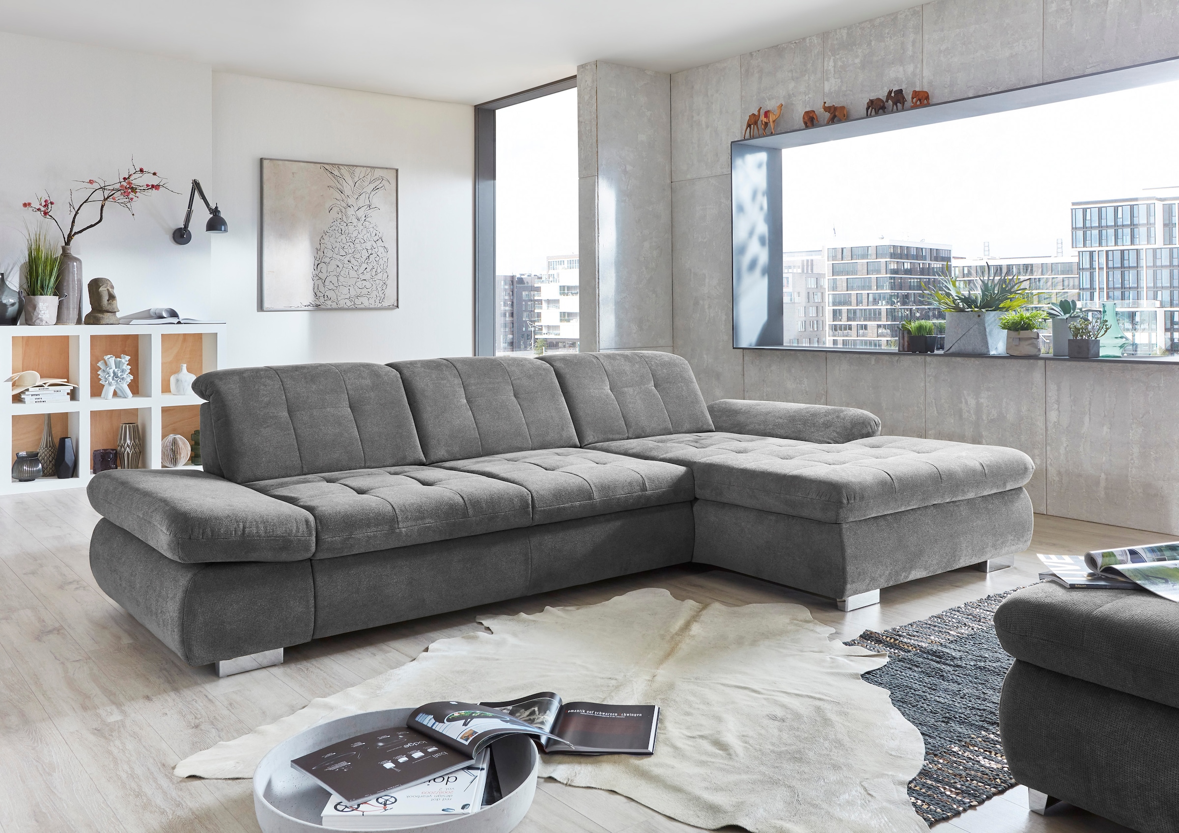 Die PlanBar Ecksofa »MP-IN17004 L-Form«, wahlweise mit Funktion, Federkern