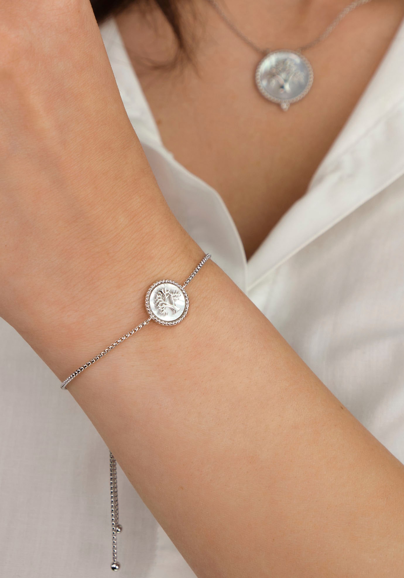 Engelsrufer Armband »Schmuck Geschenk, Lebensbaum, ERB-LILTREE-PE, ERB-LILTREE-PE-G«, mit Perlmutt