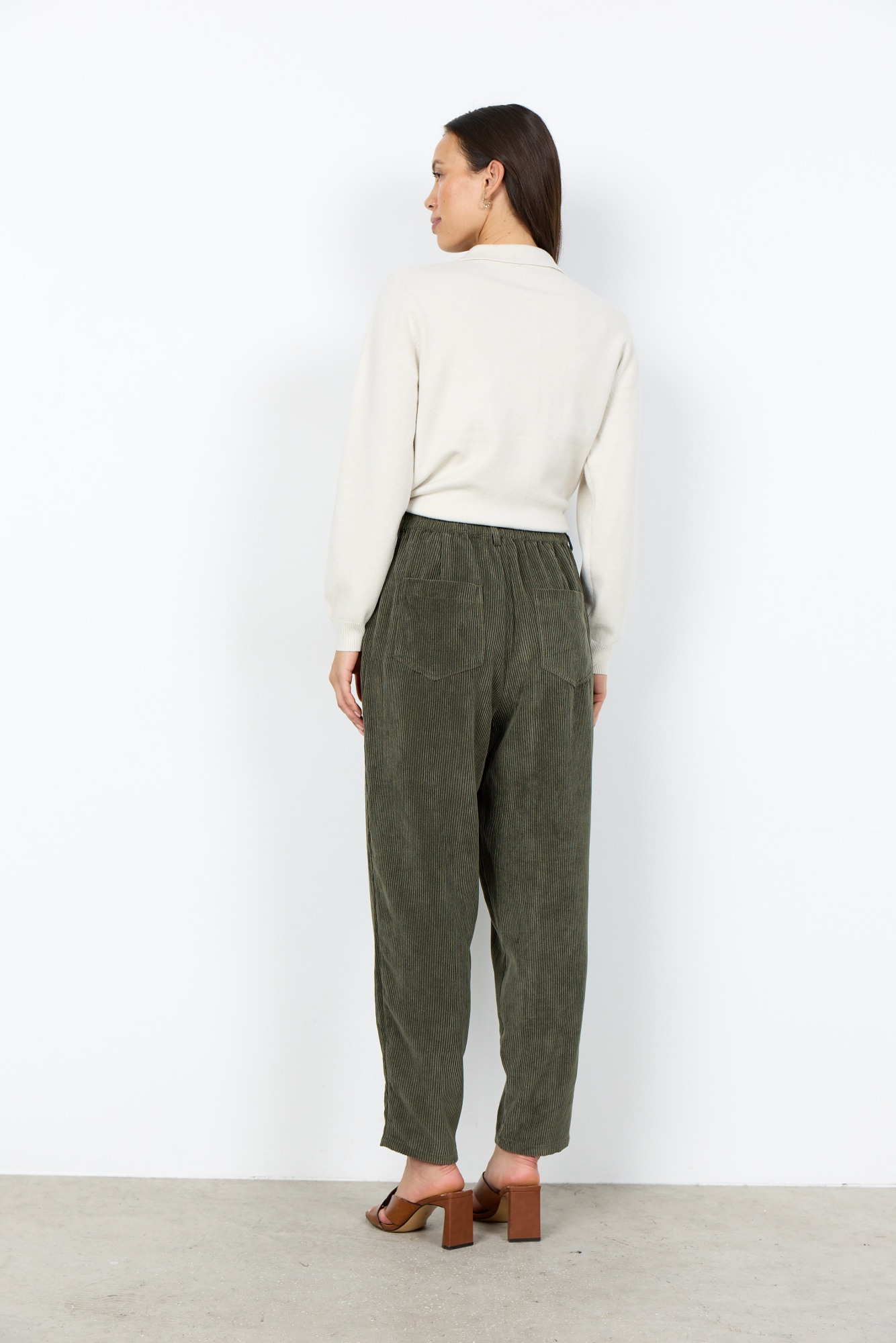soyaconcept Cordhose »SC-BINDI 20-C«  Materialmix, elastischer Bund hinten