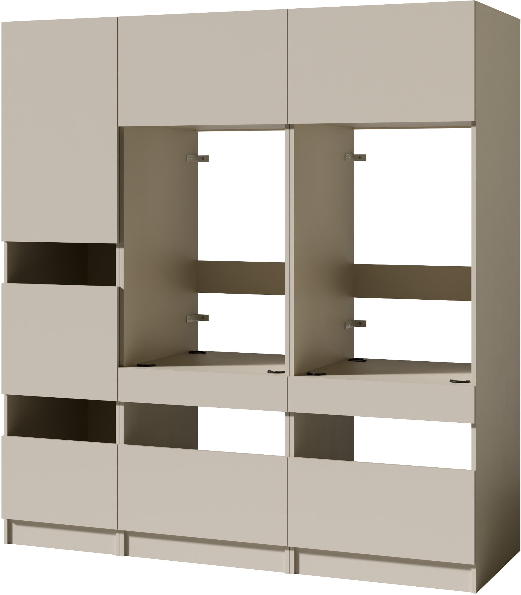 BASIC by Balculina Mehrzweckschrank-Set »Washhome B/T/H 186x68x200 cm« 3 Stk. tlg.