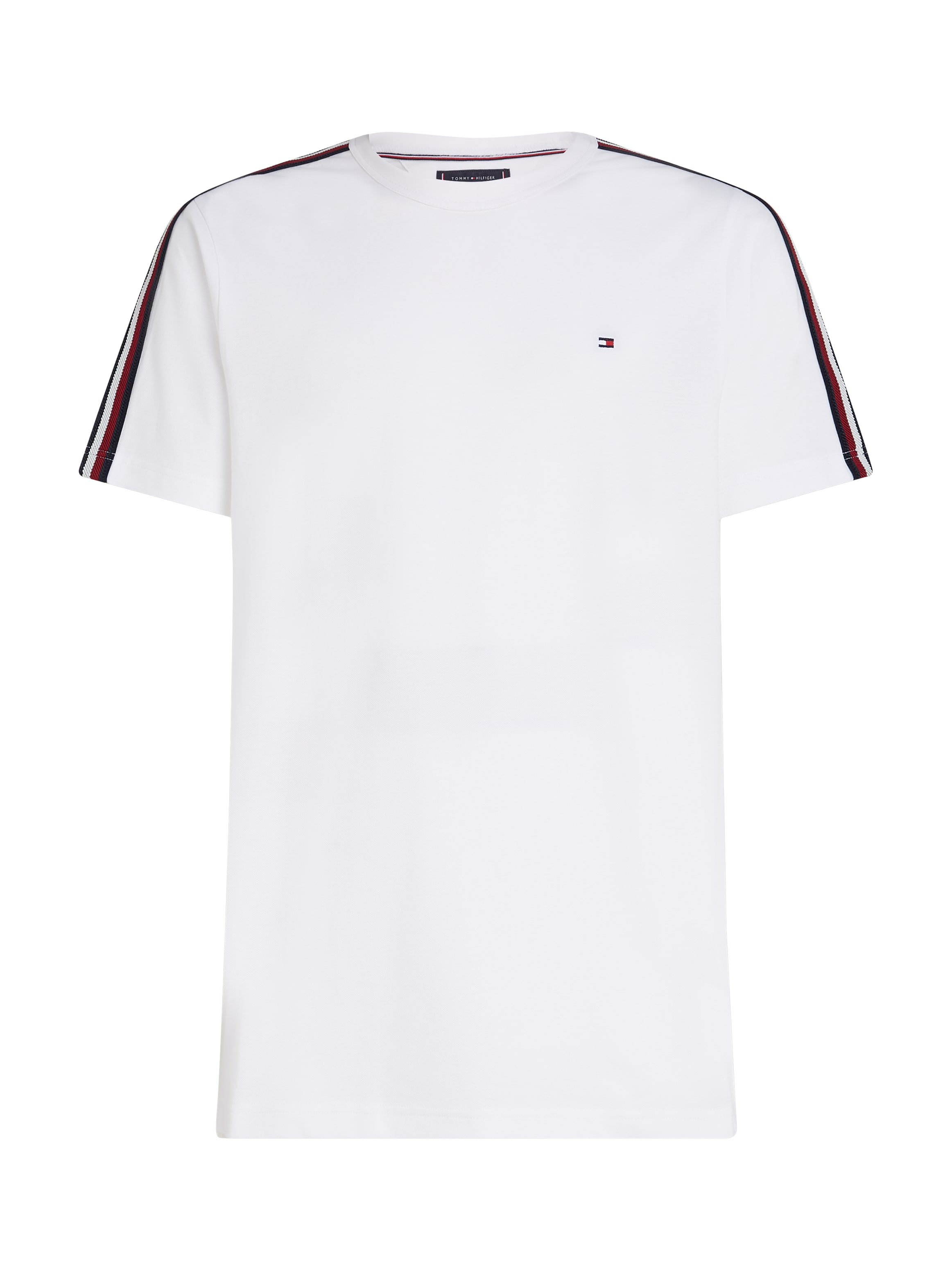 Tommy Hilfiger Kurzarmshirt »GLOBAL STRIPE TAPE TEE«, Mit Rundhalsausschnitt