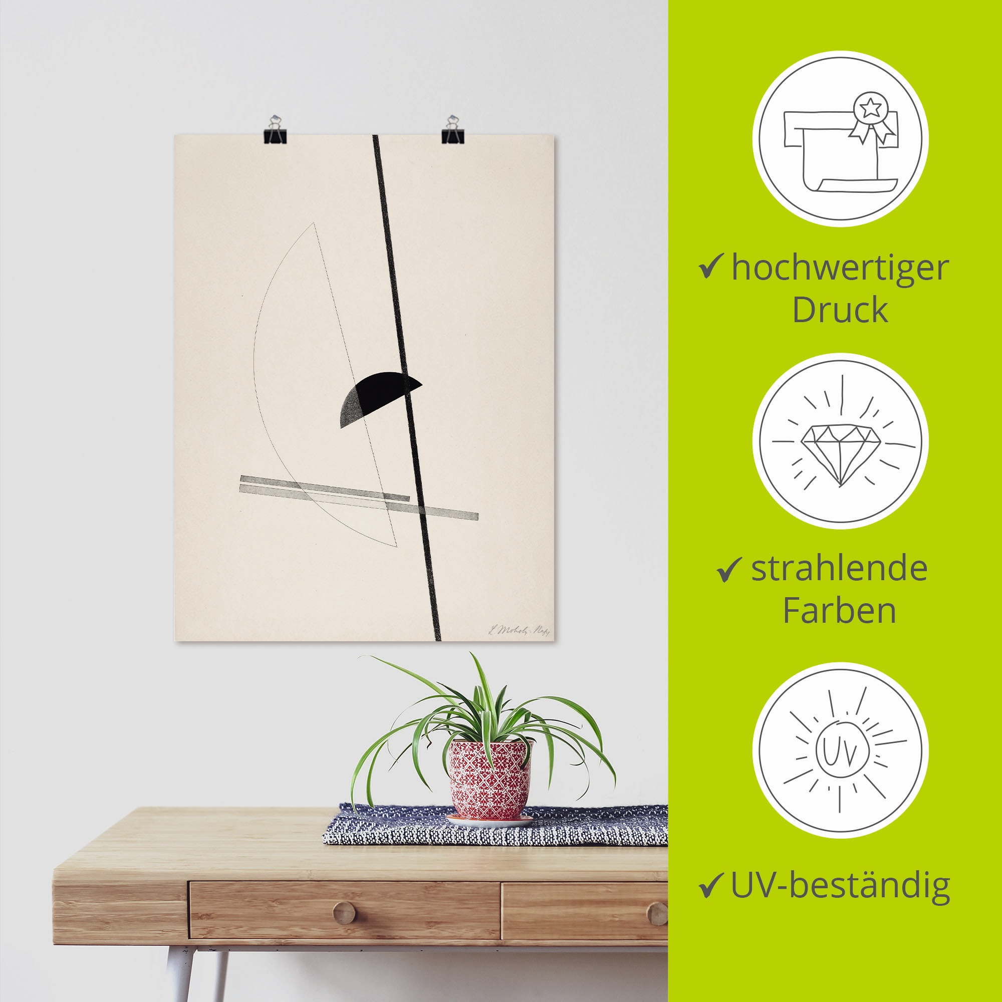 Artland Wandbild »Konstruktionen«, Muster, (1 St.), als Leinwandbild, Poster in verschied. Größen