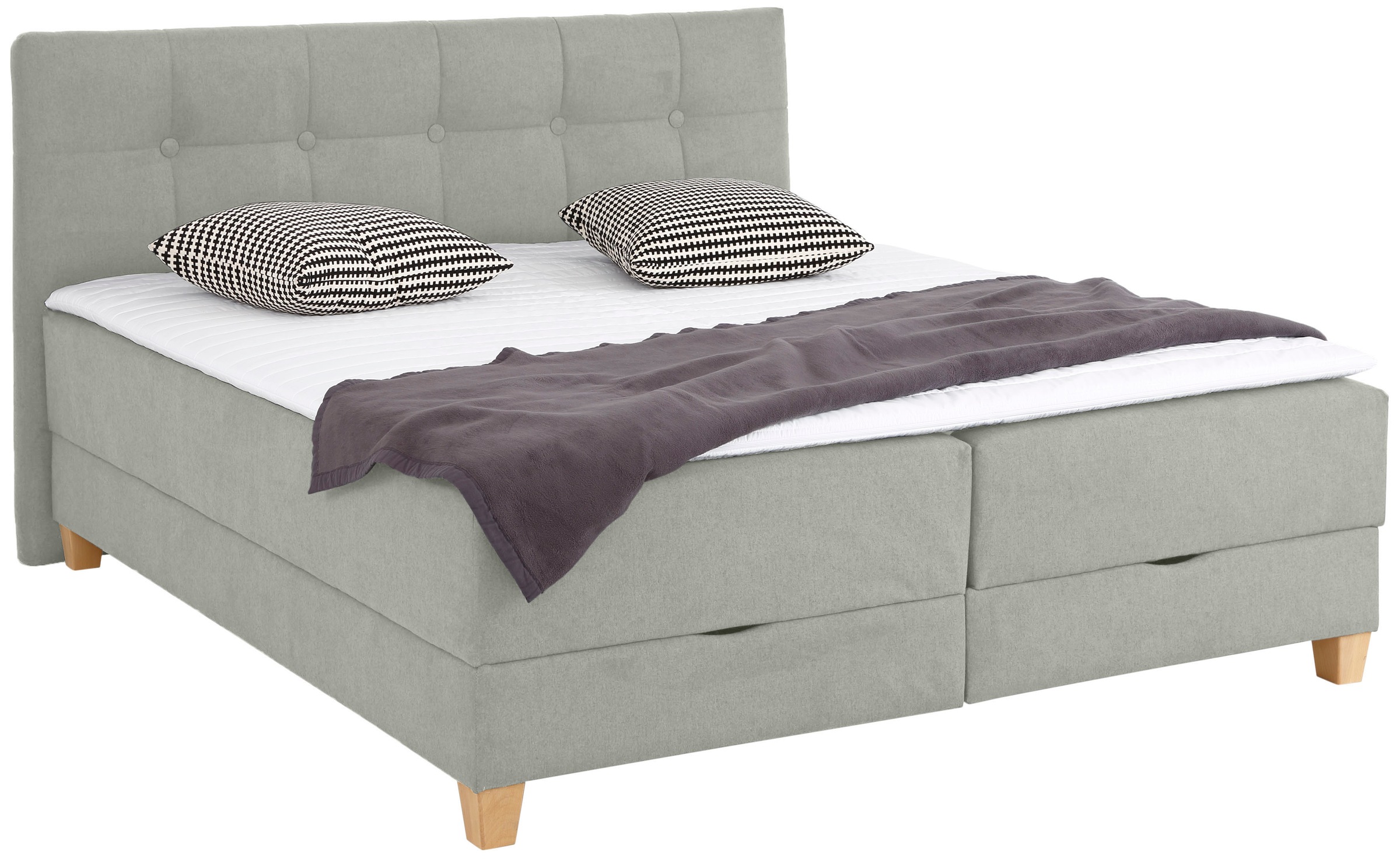 Home affaire Boxbett »Lonrai«, in H2,H3 & H4 und XXL - Überlänge 220cm wählbar, inkl. Topper