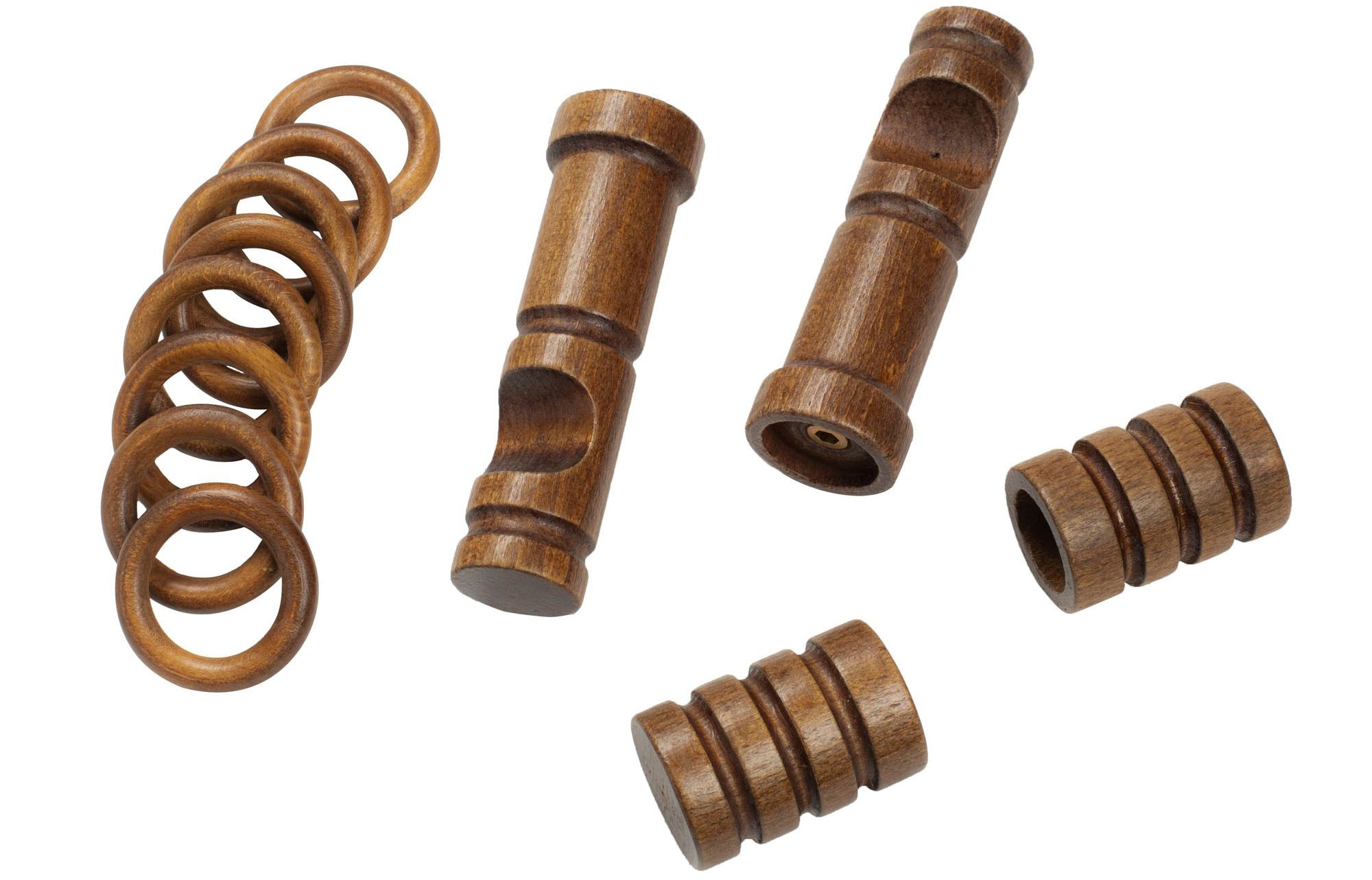 SN DECO GROUP Gardinenstange »Pisa« 1 läufig-läufig Fixmaß 28 mm, Holz, verschiedene Längen und Farben, Komplettset