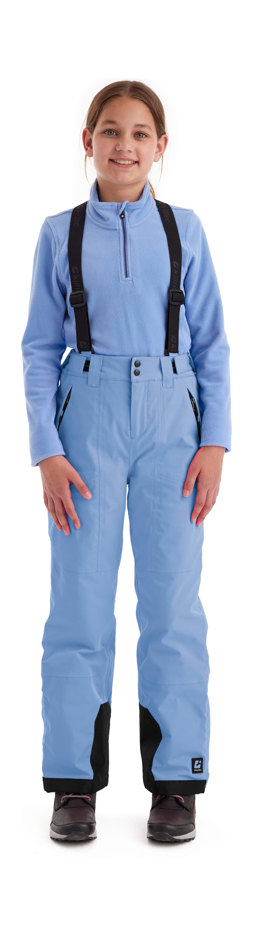 Killtec Skihose »Girls Skihose 242«, Wasserdicht, atmungsaktiv, abnehmbare Träger, rutschfester Schneefang