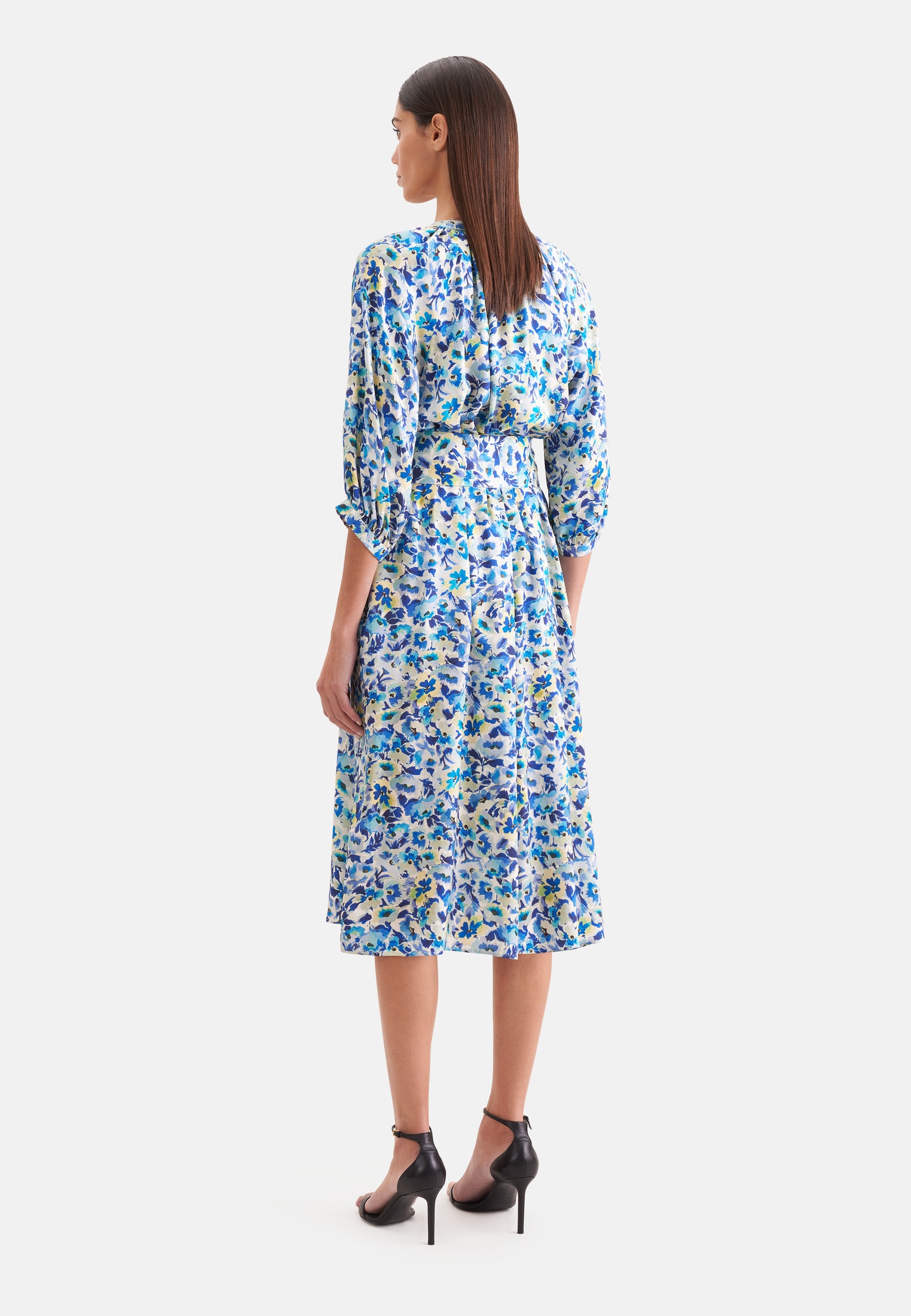 seidensticker Sommerkleid 3/4 V-Neck Druck