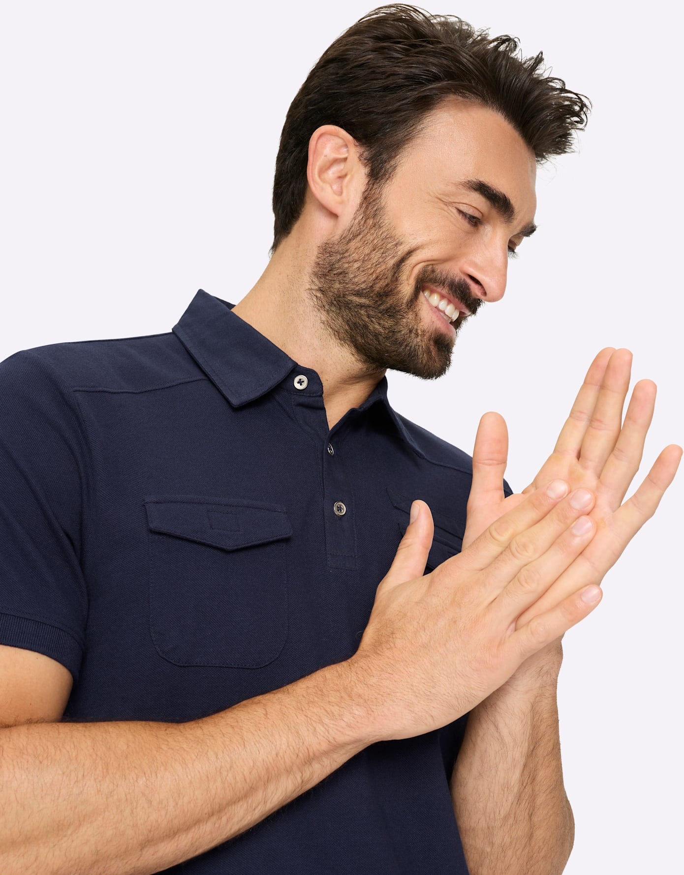 Marco Donati Kurzarmshirt »Kurzarm-Poloshirt« 1 tlg.