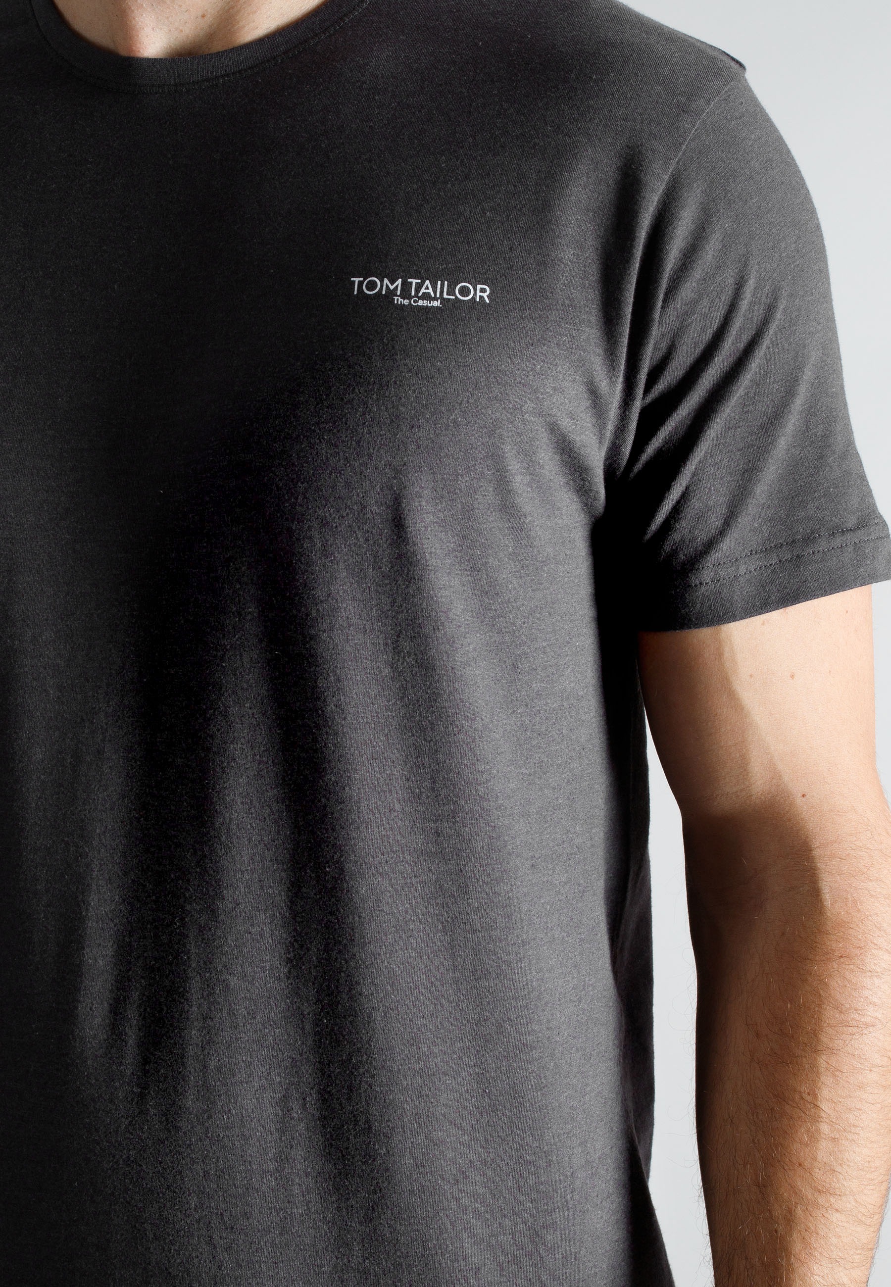 TOM TAILOR T-Shirt 3er Pack,  lässiger Casual-Stil